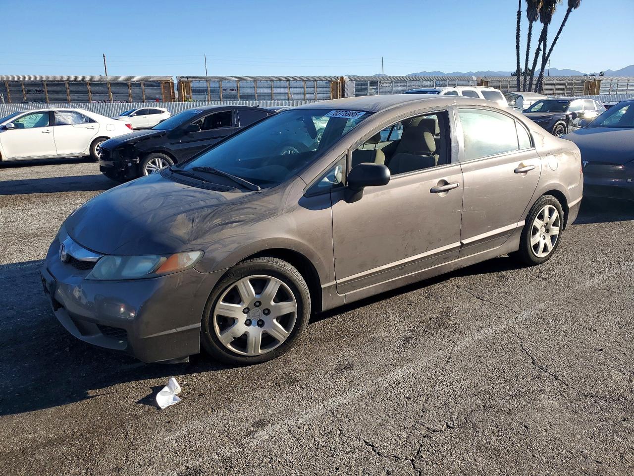 2011 Honda Civic Lx Brown vin: 2HGFA1F56BH522468