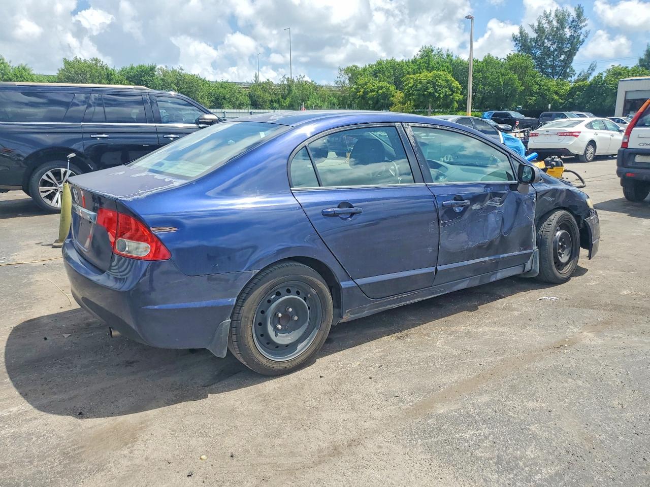 2011 Honda Civic Lx Blue vin: 2HGFA1F56BH524463