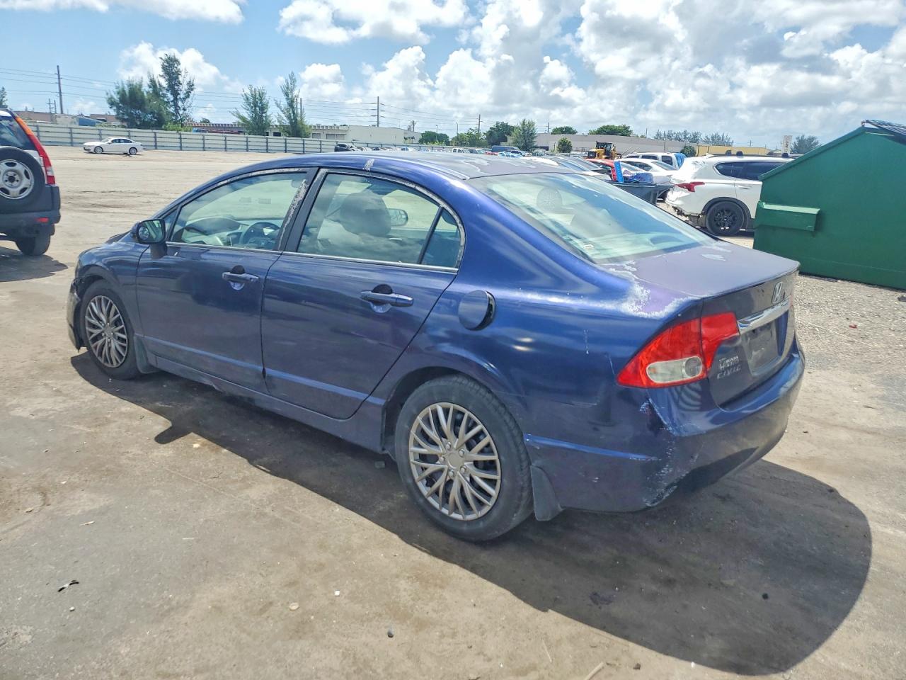 2011 Honda Civic Lx Blue vin: 2HGFA1F56BH524463