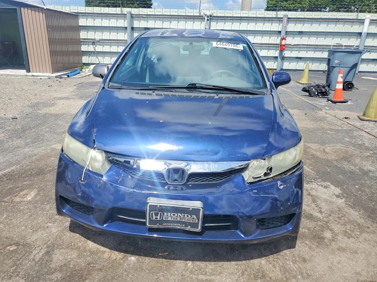 2011 Honda Civic Lx Blue vin: 2HGFA1F56BH524463