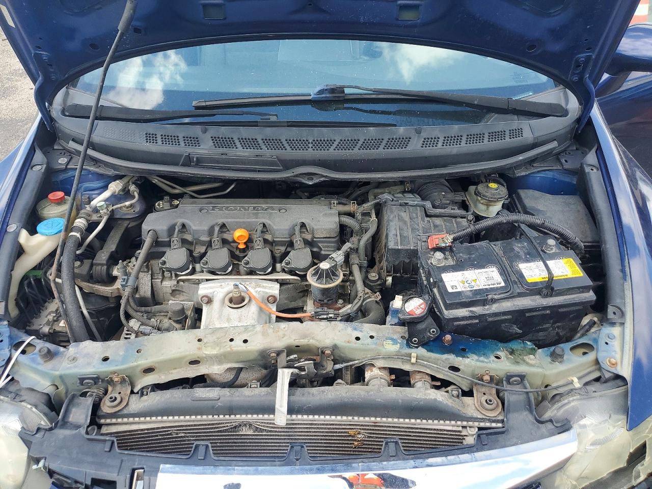 2011 Honda Civic Lx Blue vin: 2HGFA1F56BH524463