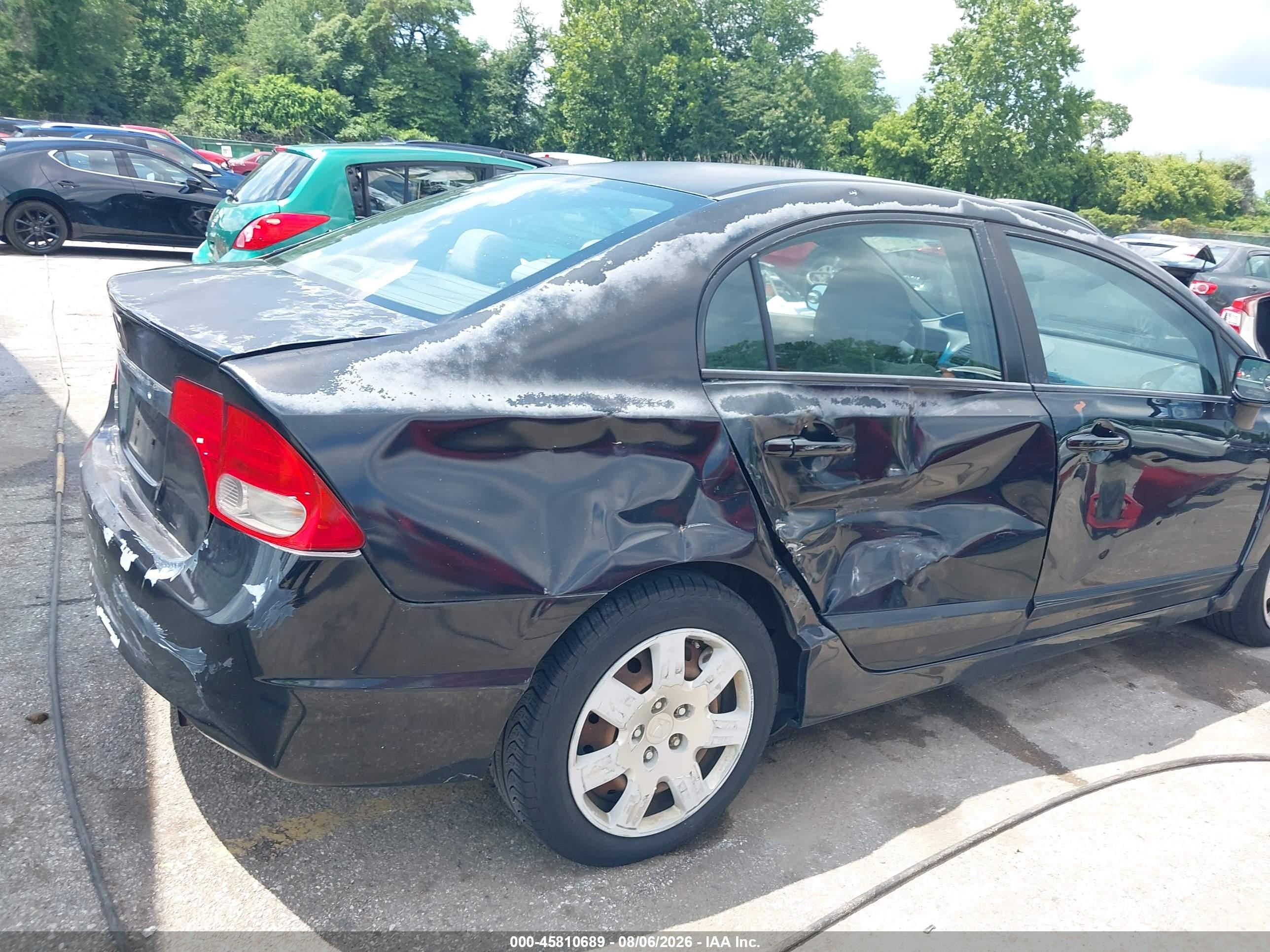 2011 Honda Civic Lx Black vin: 2HGFA1F56BH530795