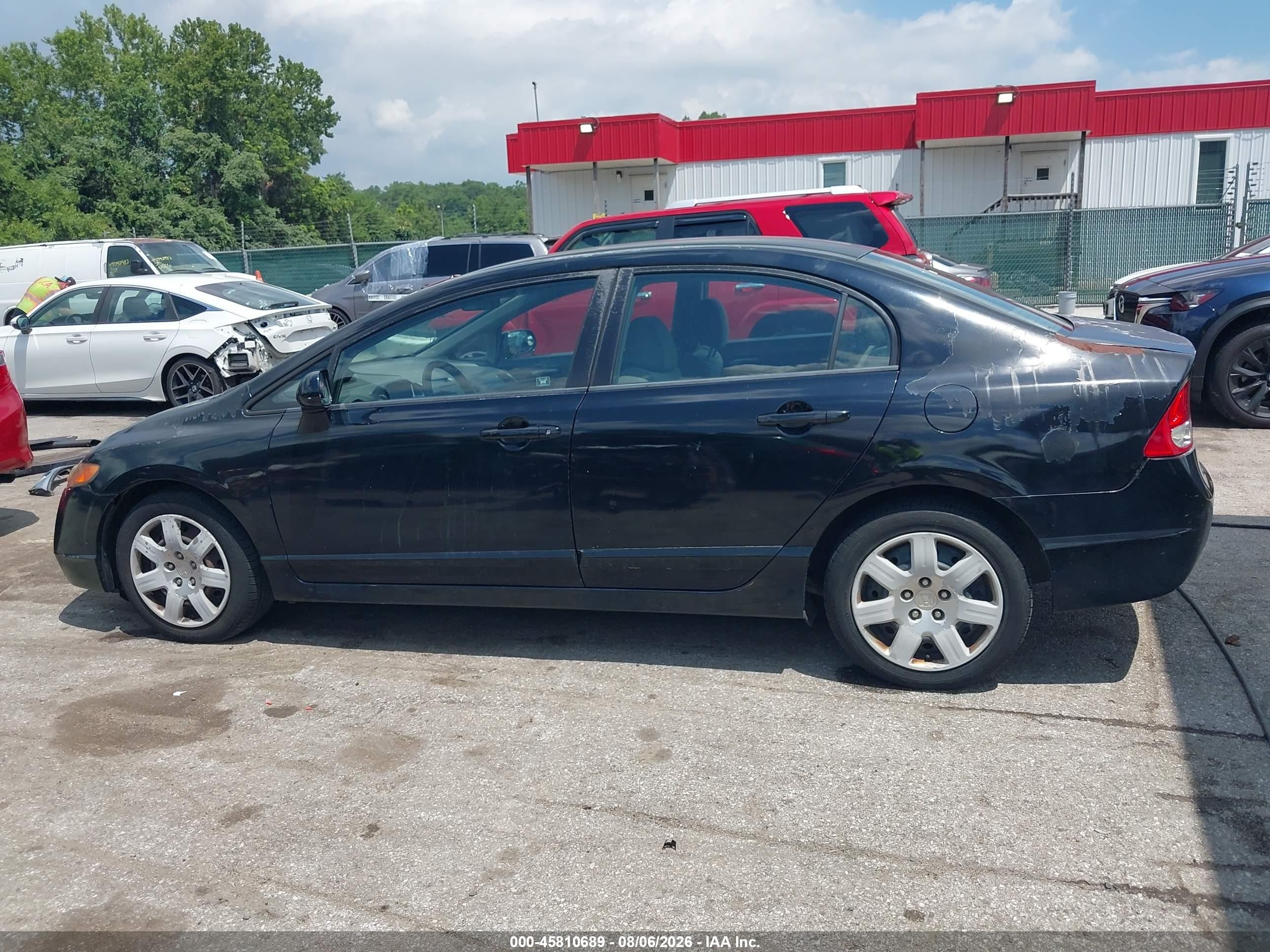 2011 Honda Civic Lx Black vin: 2HGFA1F56BH530795