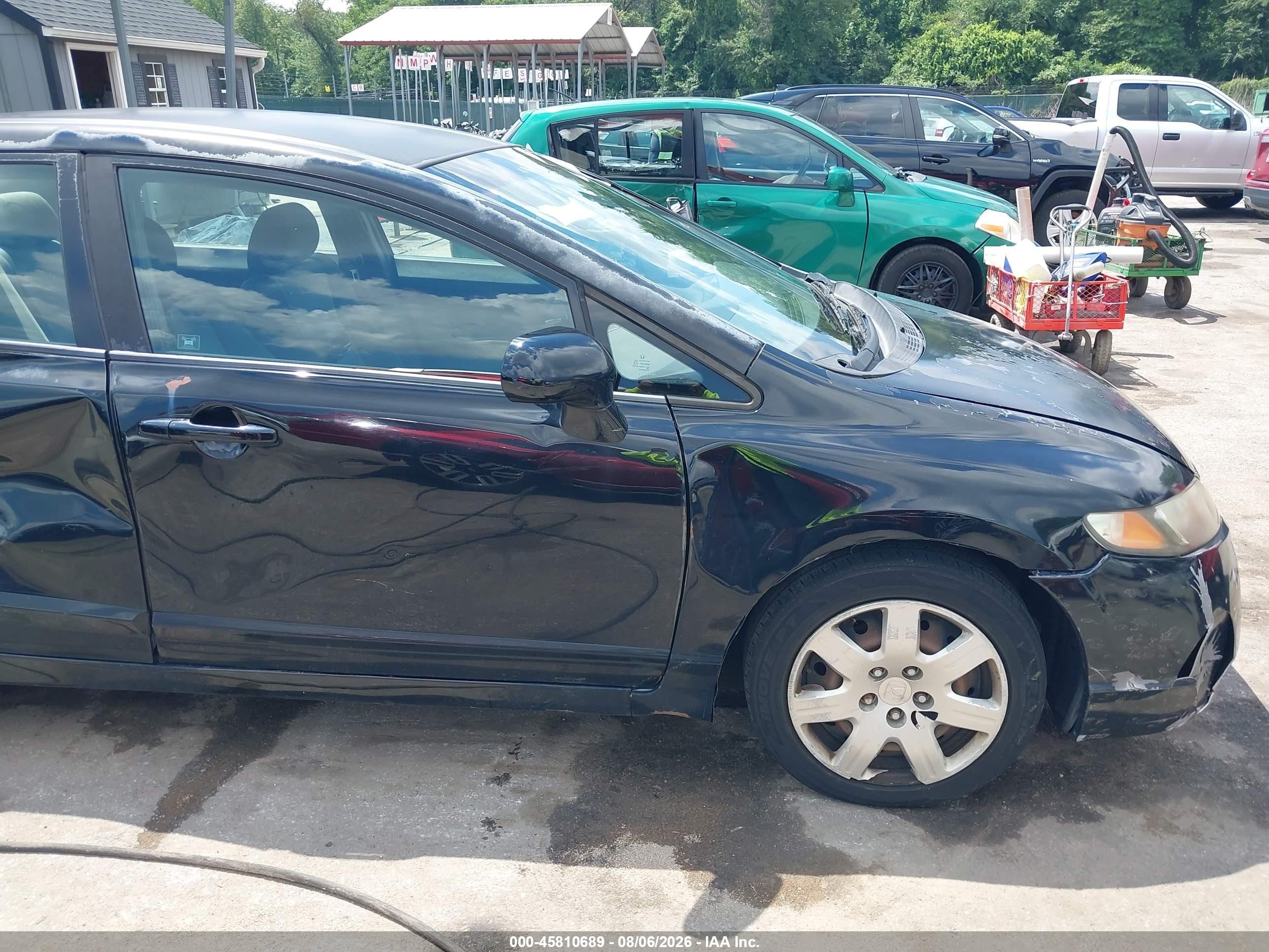 2011 Honda Civic Lx Black vin: 2HGFA1F56BH530795