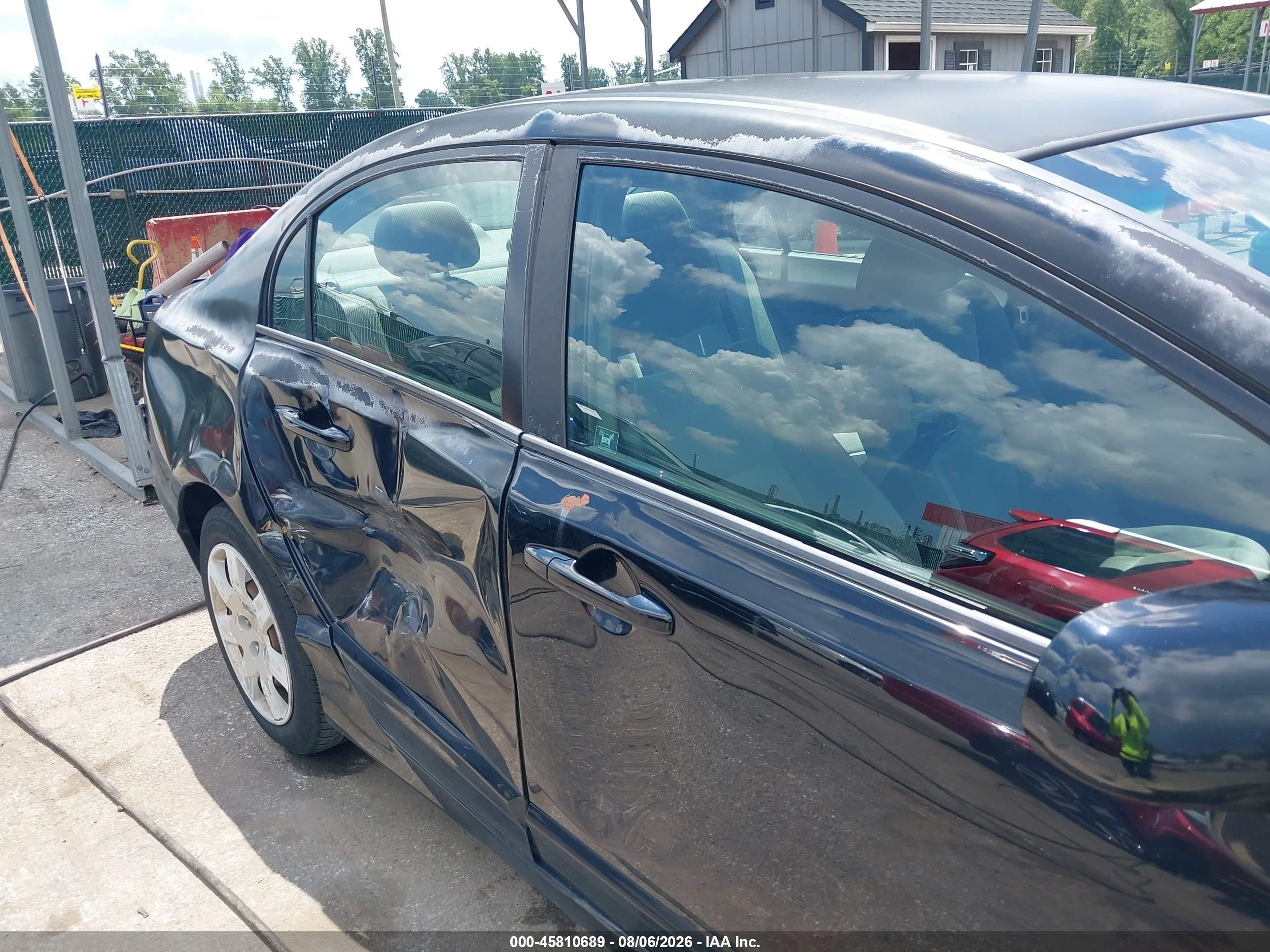 2011 Honda Civic Lx Black vin: 2HGFA1F56BH530795