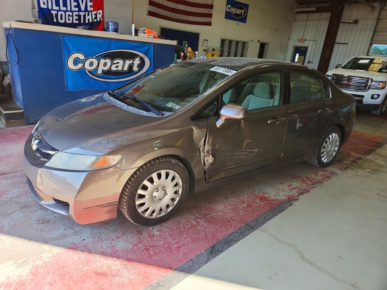 2011 Honda Civic Lx Gray vin: 2HGFA1F56BH534815