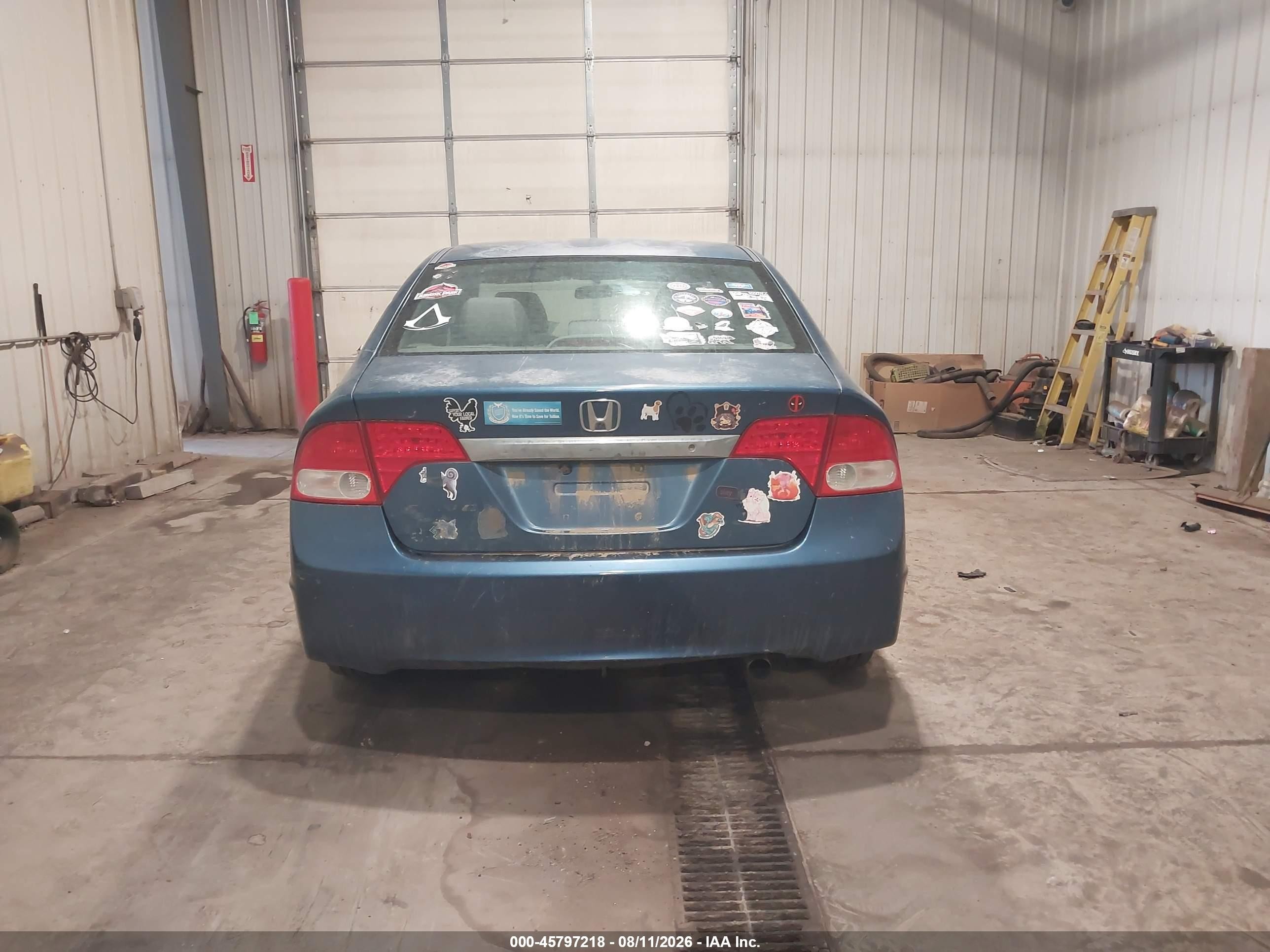 2011 Honda Civic Lx Blue vin: 2HGFA1F56BH539335