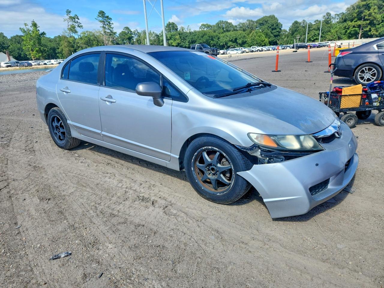 2010 Honda Civic Lx Серебряный vin: 2HGFA1F57AH300813