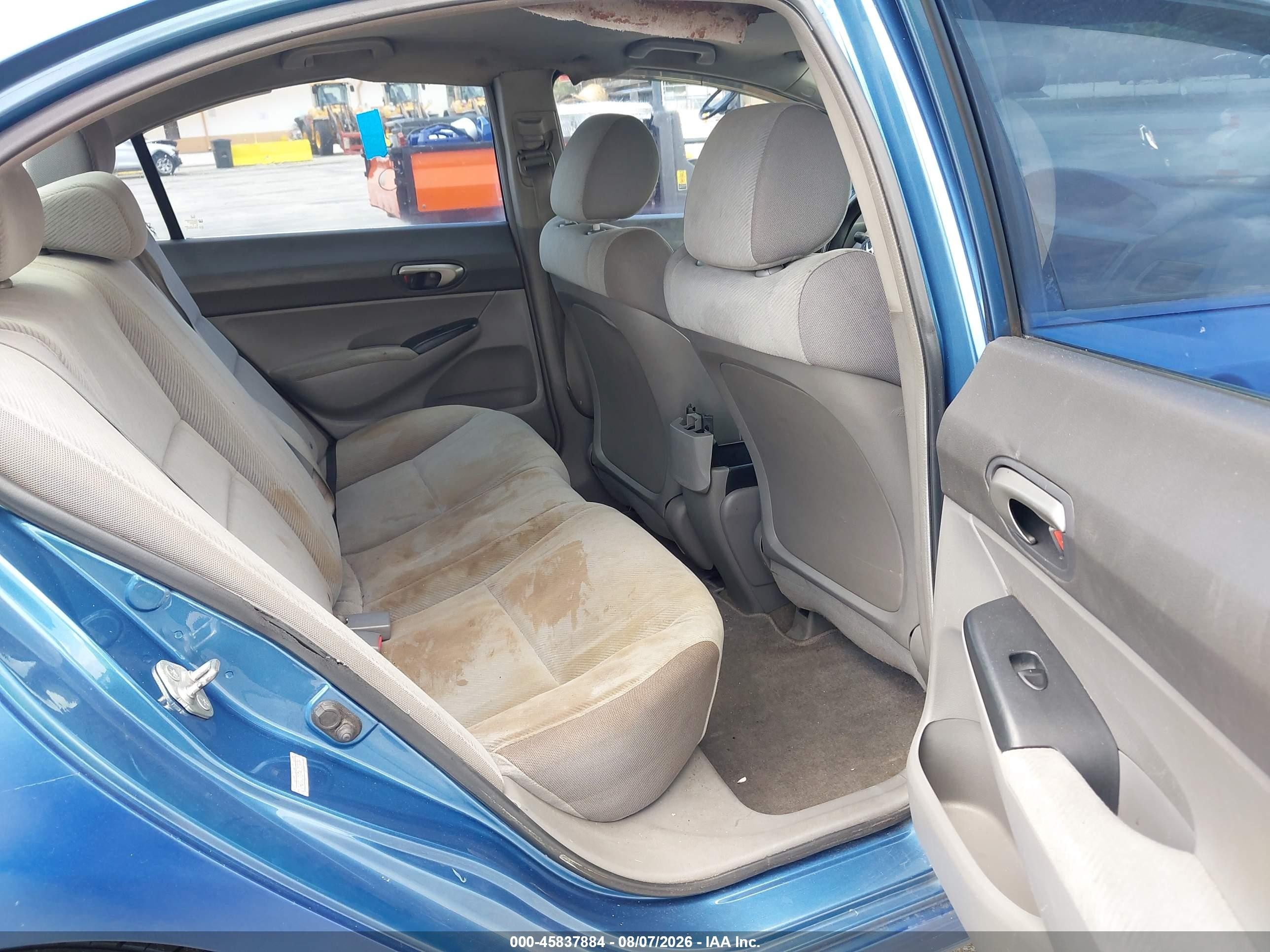 2010 Honda Civic Lx Blue vin: 2HGFA1F57AH303999