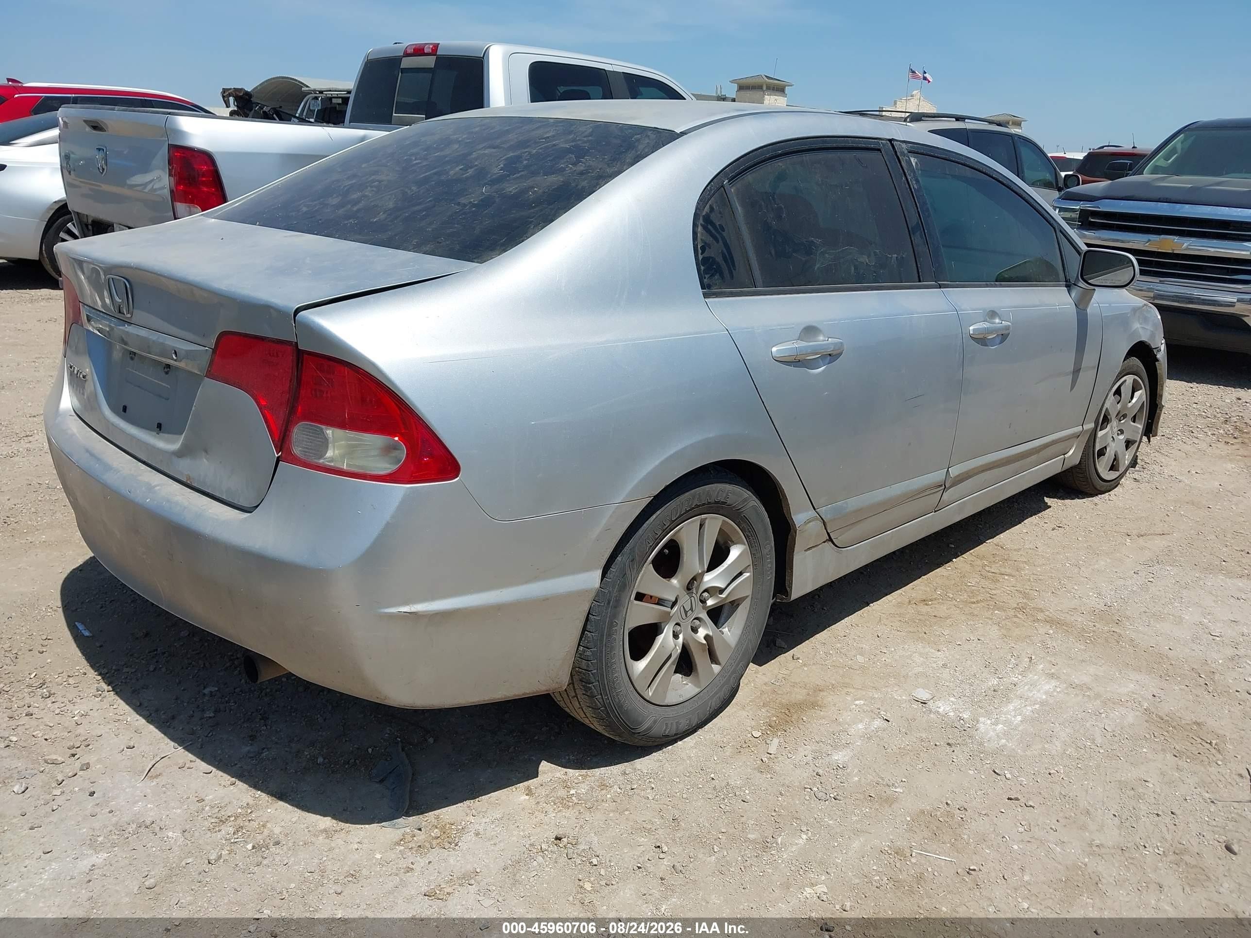 2010 Honda Civic Lx Silver vin: 2HGFA1F57AH308894