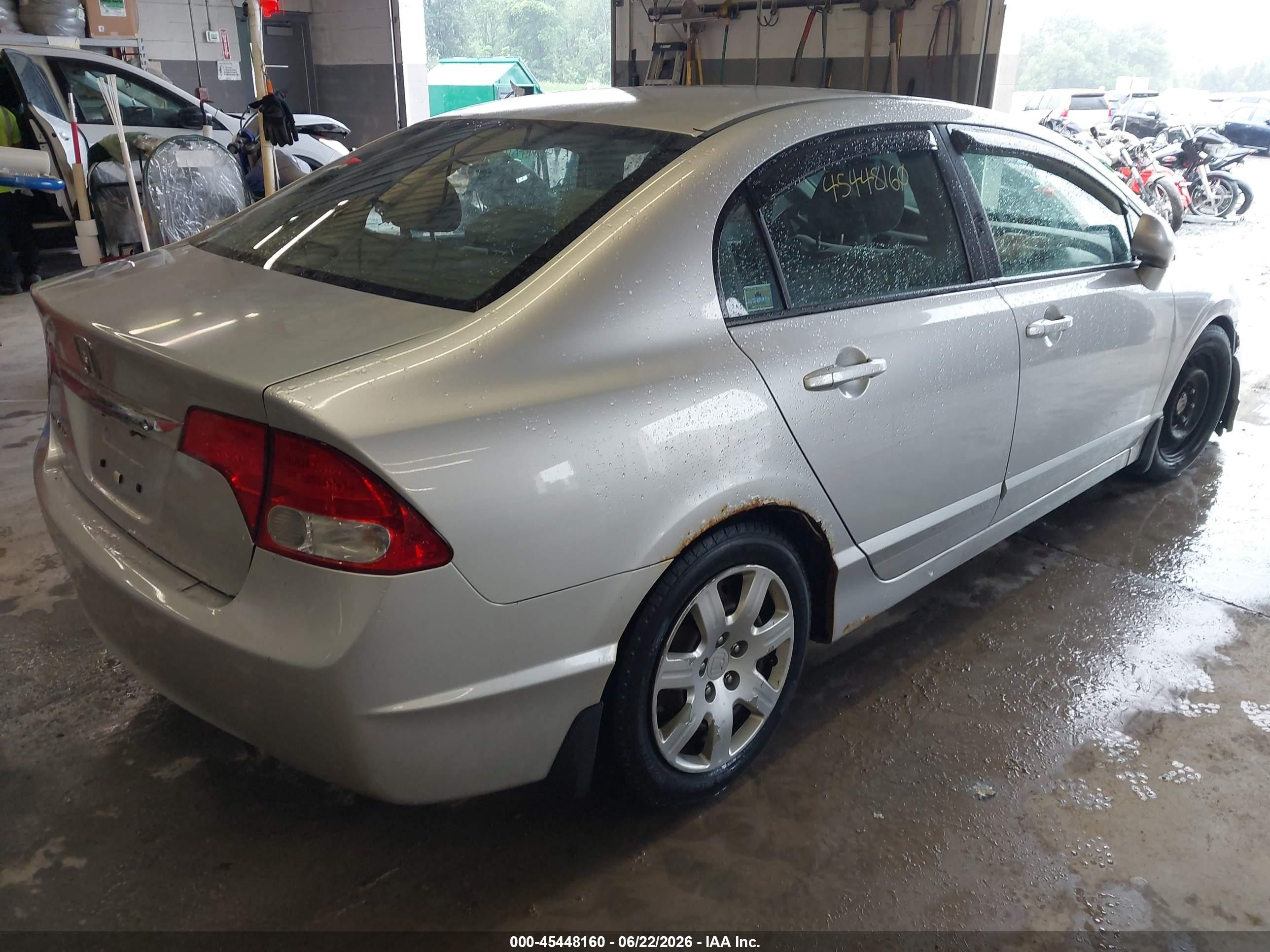 2010 Honda Civic Lx Silver vin: 2HGFA1F57AH319216