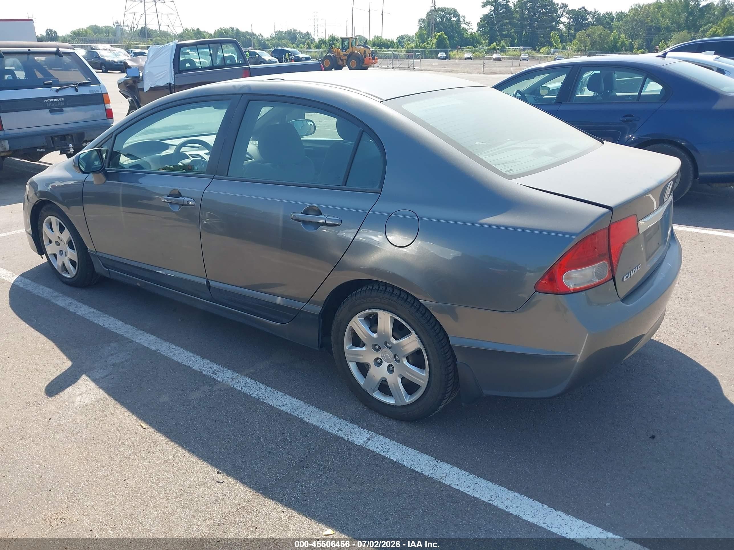2010 Honda Civic Lx Gray vin: 2HGFA1F57AH328885