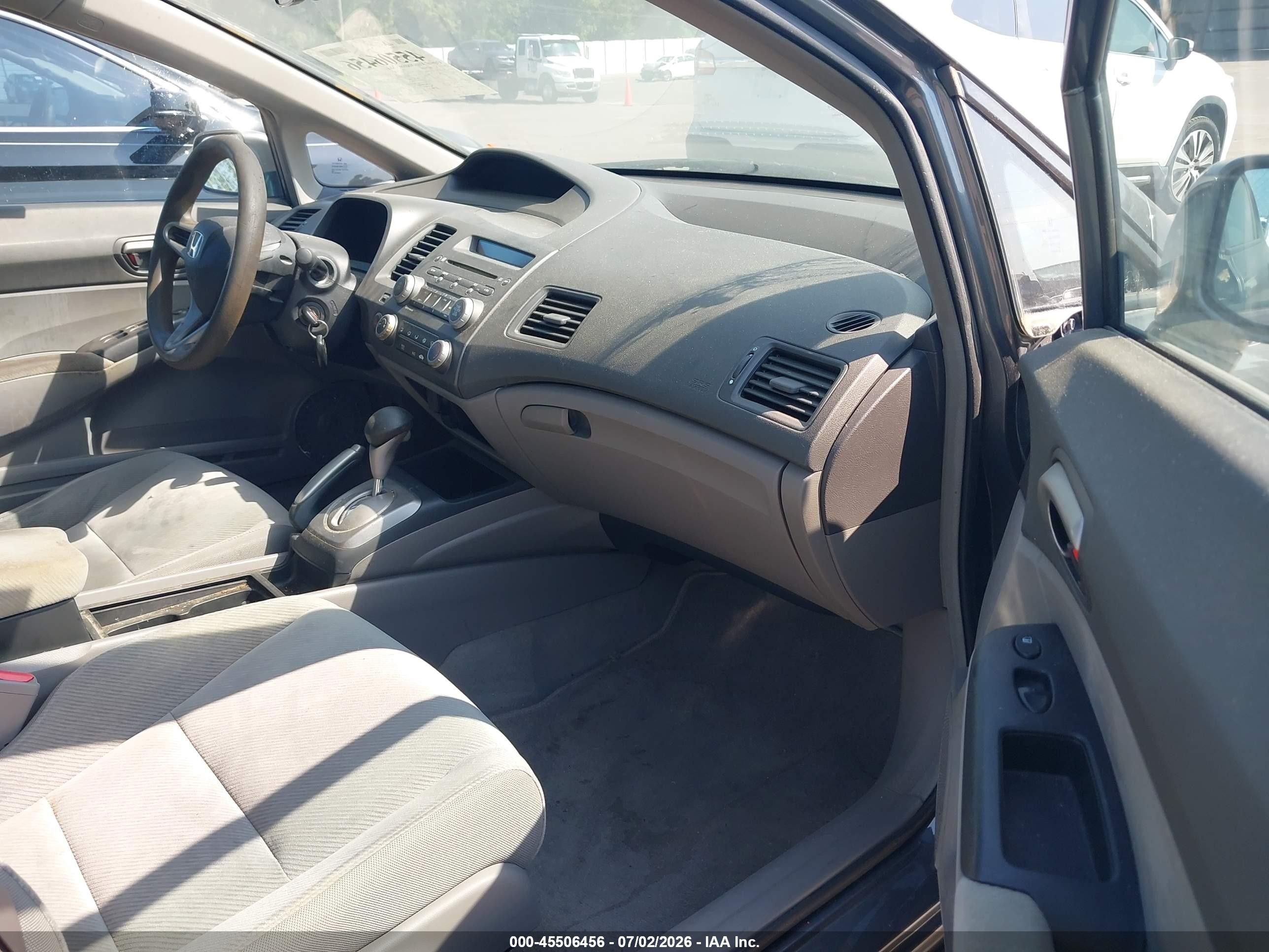 2010 Honda Civic Lx Gray vin: 2HGFA1F57AH328885