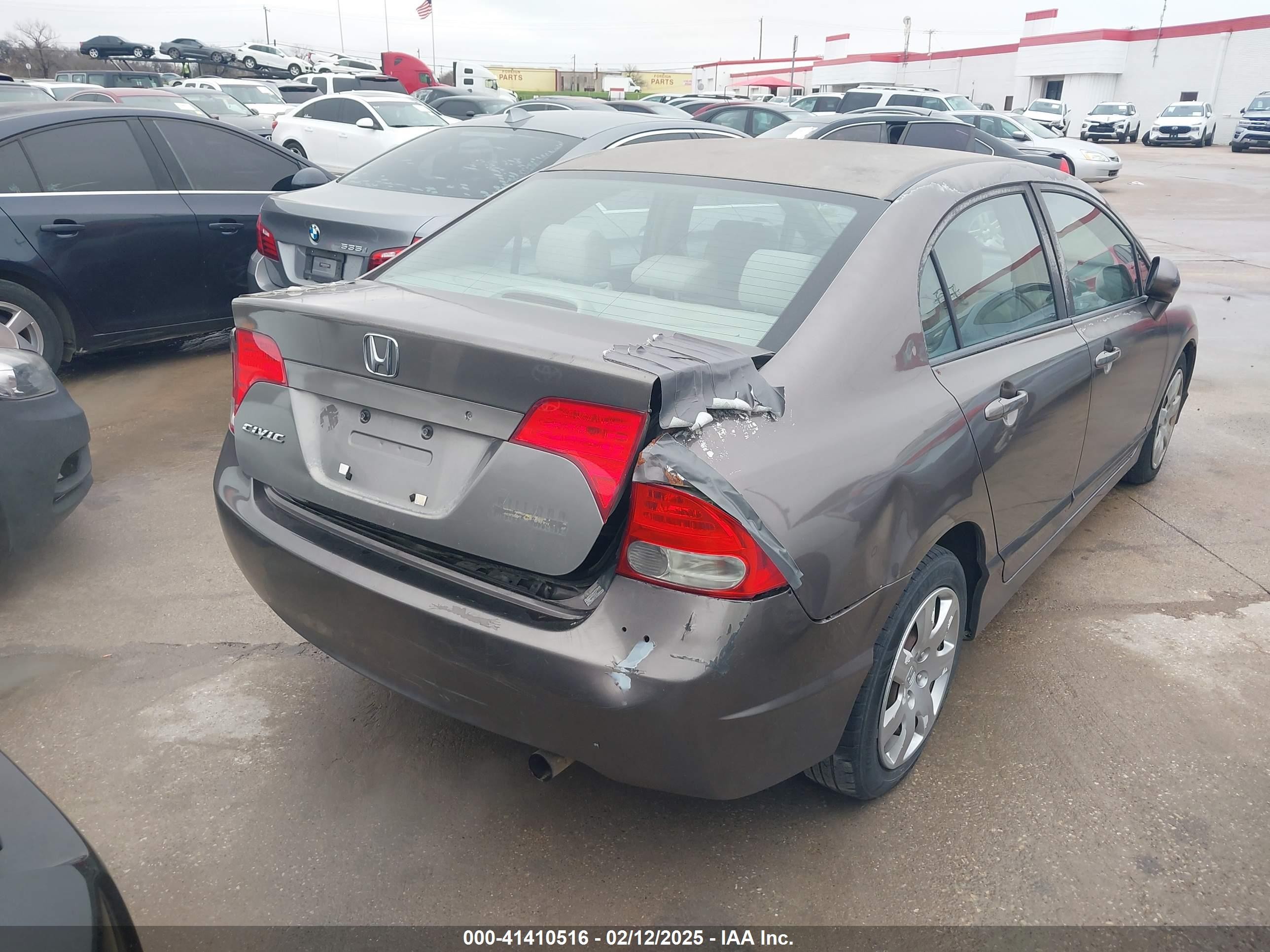 2010 Honda Civic Lx Серый vin: 2HGFA1F57AH524244