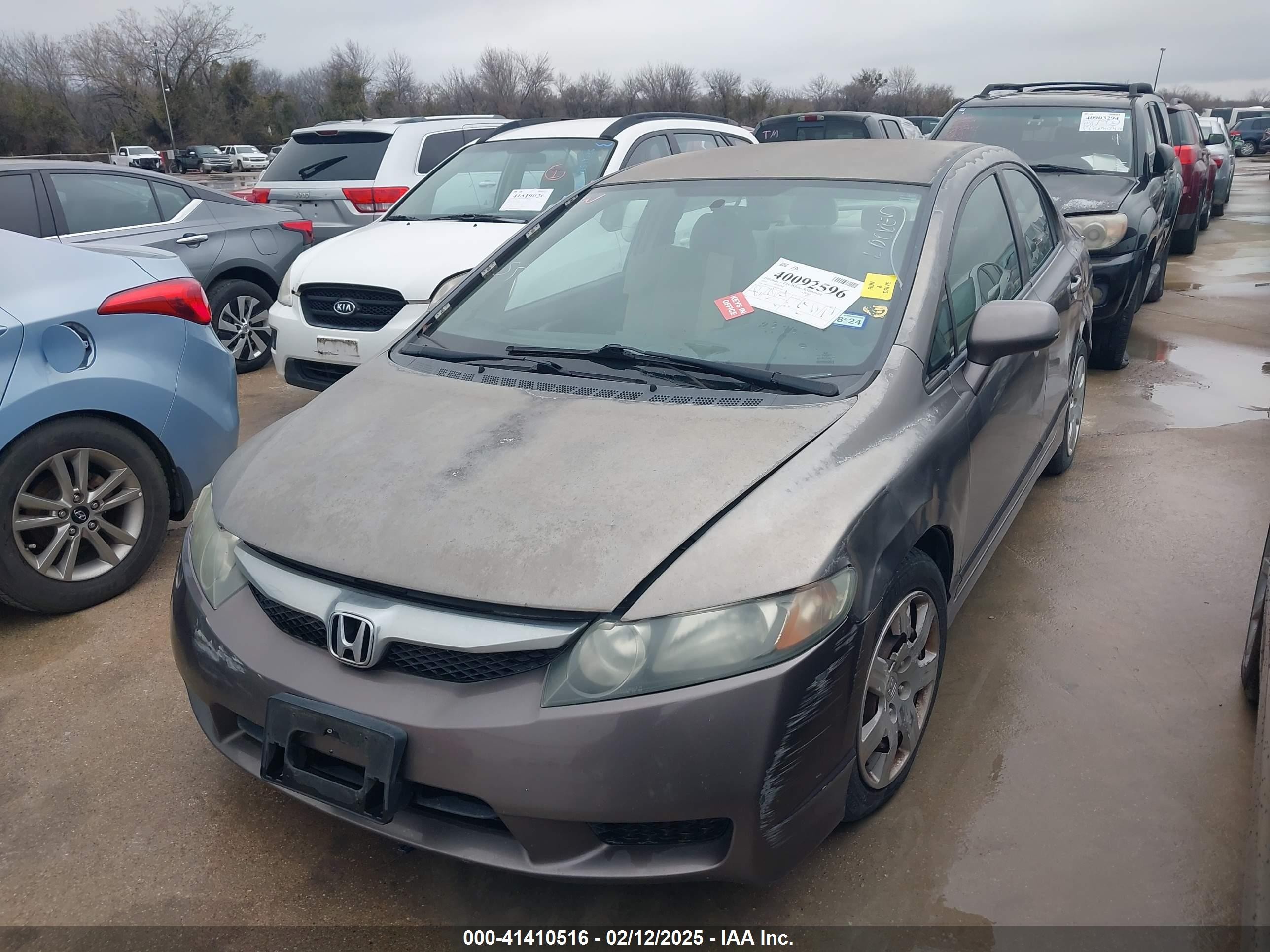 2010 Honda Civic Lx Серый vin: 2HGFA1F57AH524244