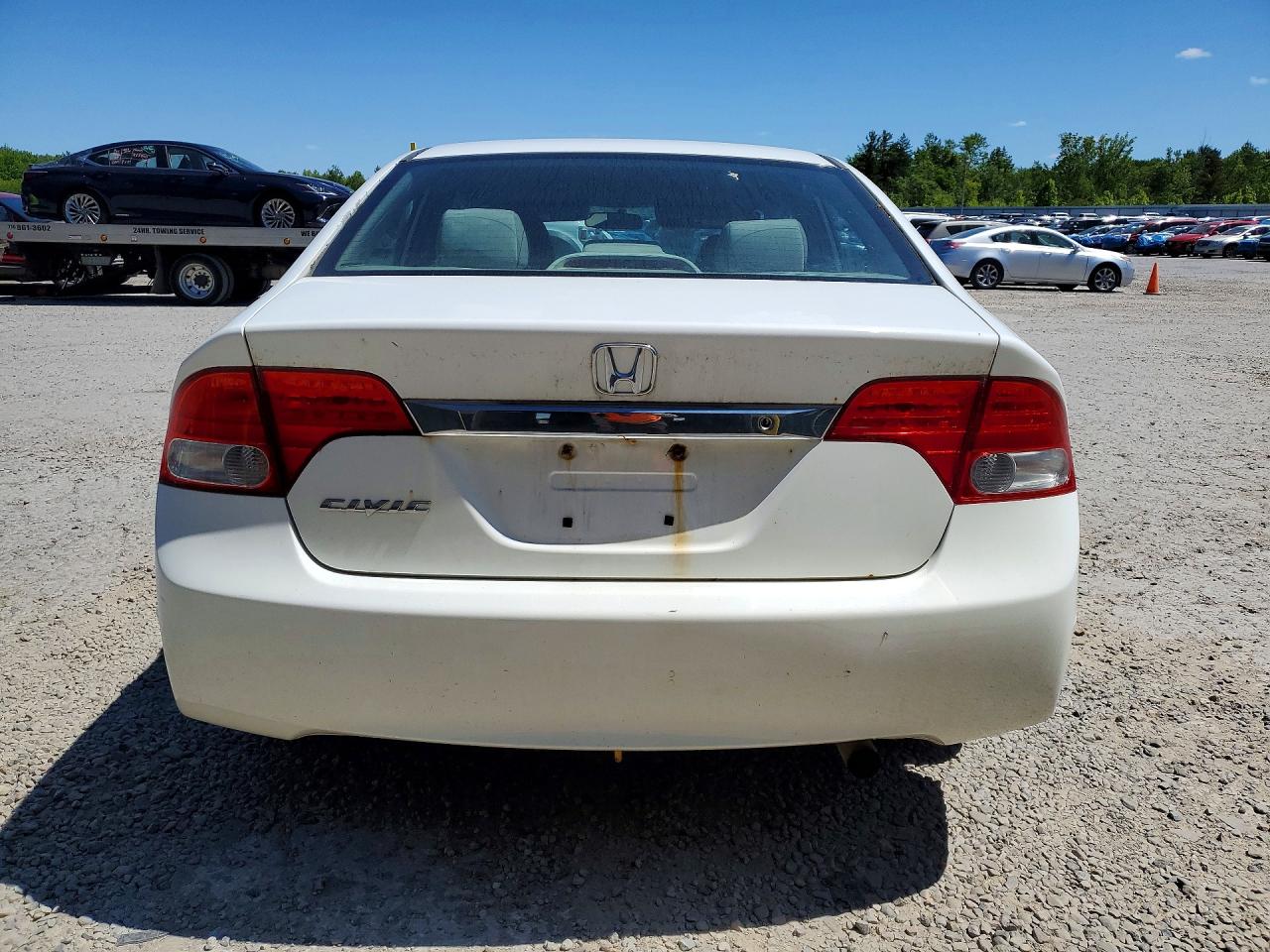 2010 Honda Civic Lx White vin: 2HGFA1F57AH534515