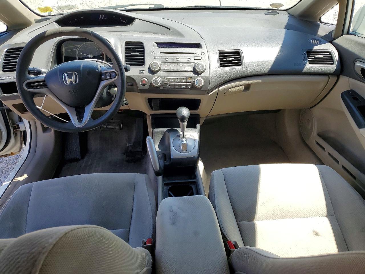 2010 Honda Civic Lx White vin: 2HGFA1F57AH534515