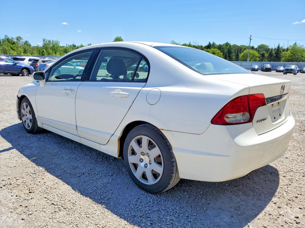2010 Honda Civic Lx White vin: 2HGFA1F57AH534515