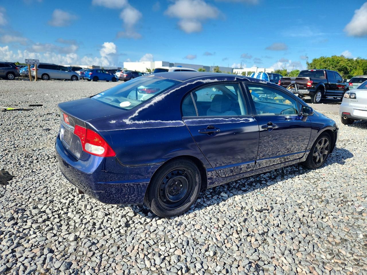 2010 Honda Civic Lx Blue vin: 2HGFA1F57AH539360