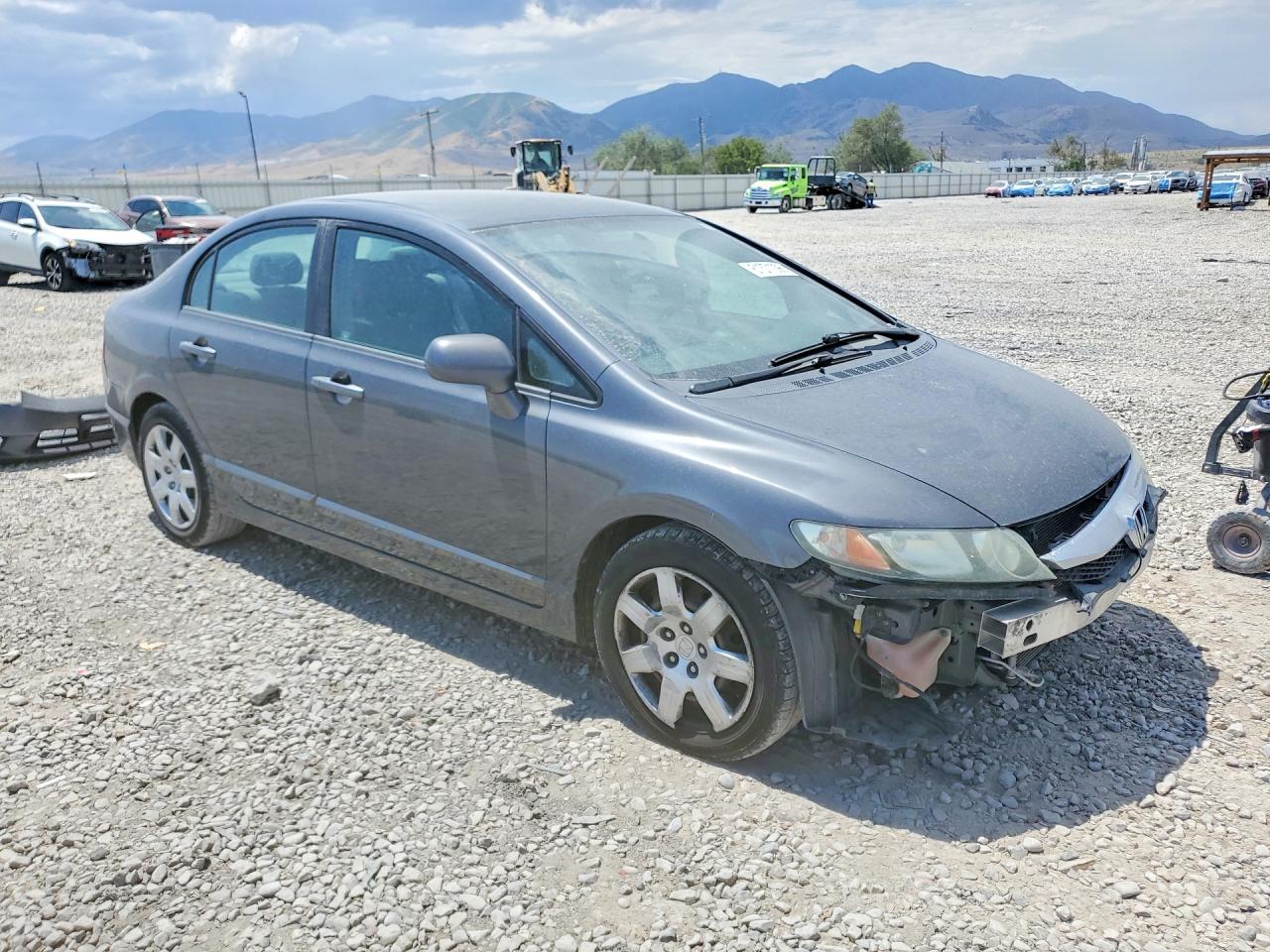 2010 Honda Civic Lx Gray vin: 2HGFA1F57AH540430