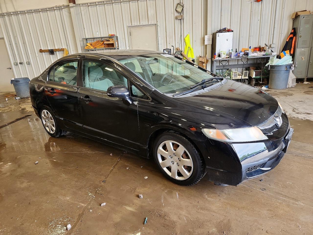 2010 Honda Civic Lx Black vin: 2HGFA1F57AH547507