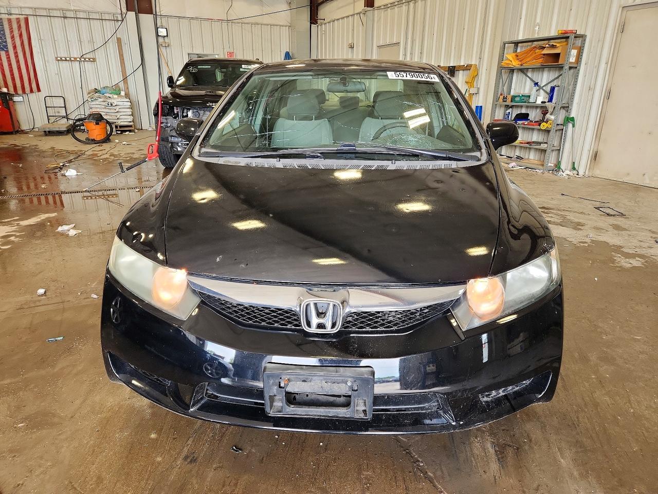 2010 Honda Civic Lx Black vin: 2HGFA1F57AH547507