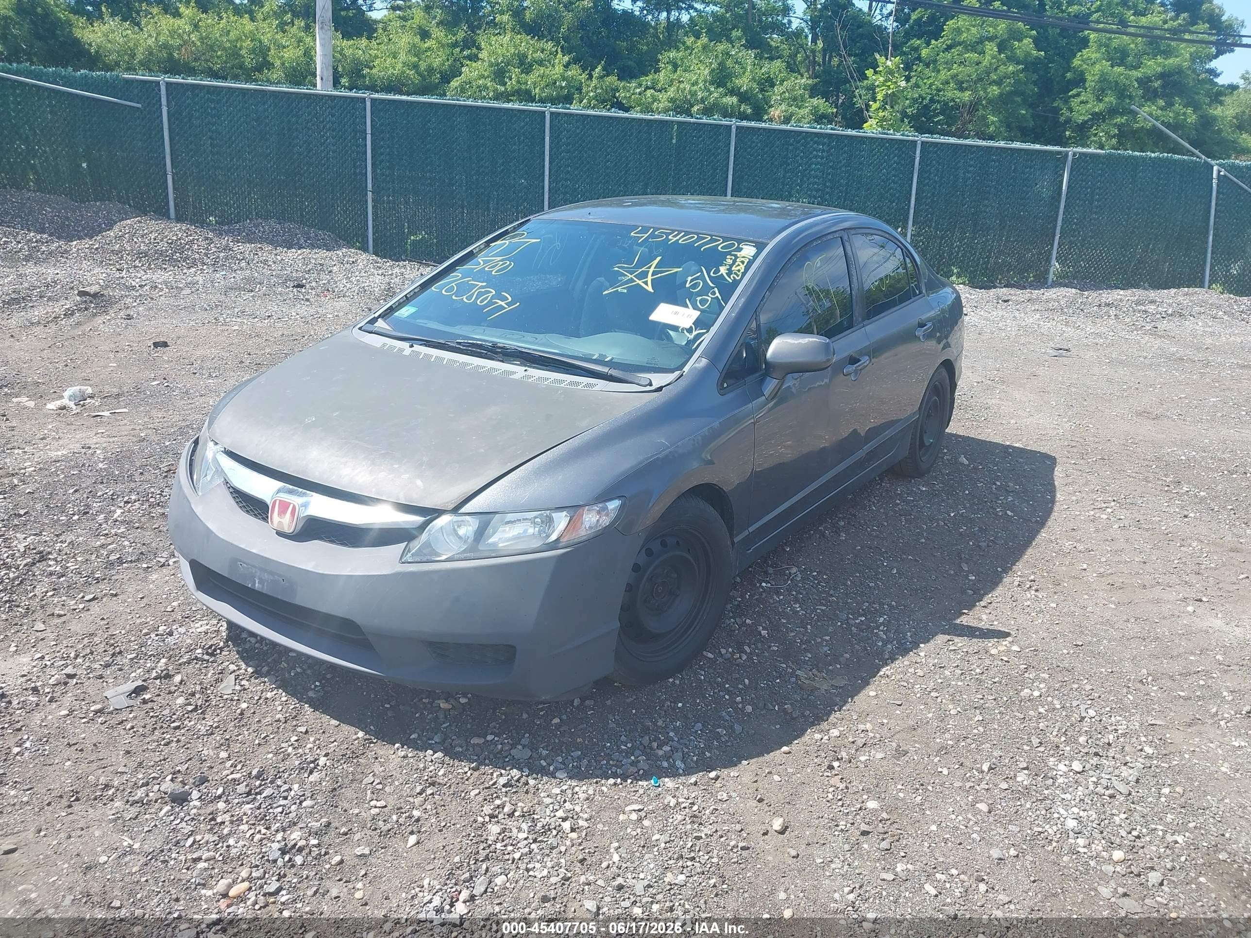 2010 Honda Civic Lx Серый vin: 2HGFA1F57AH547992