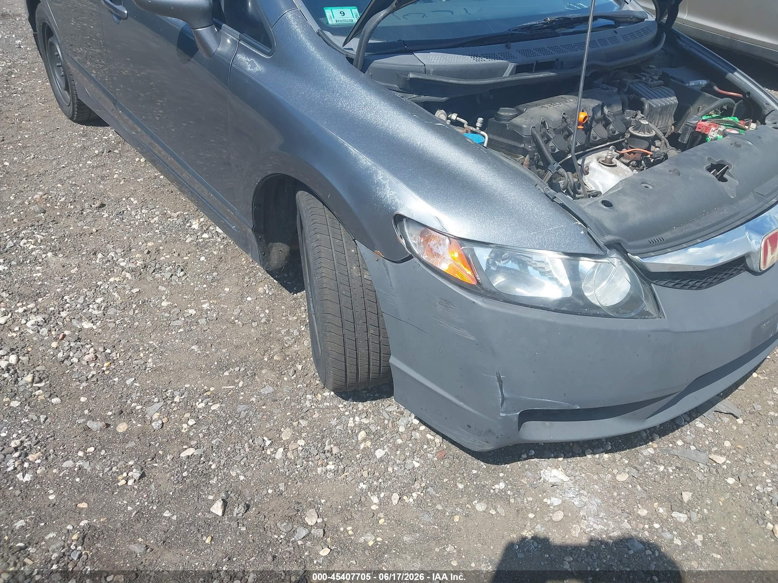 2010 Honda Civic Lx Серый vin: 2HGFA1F57AH547992