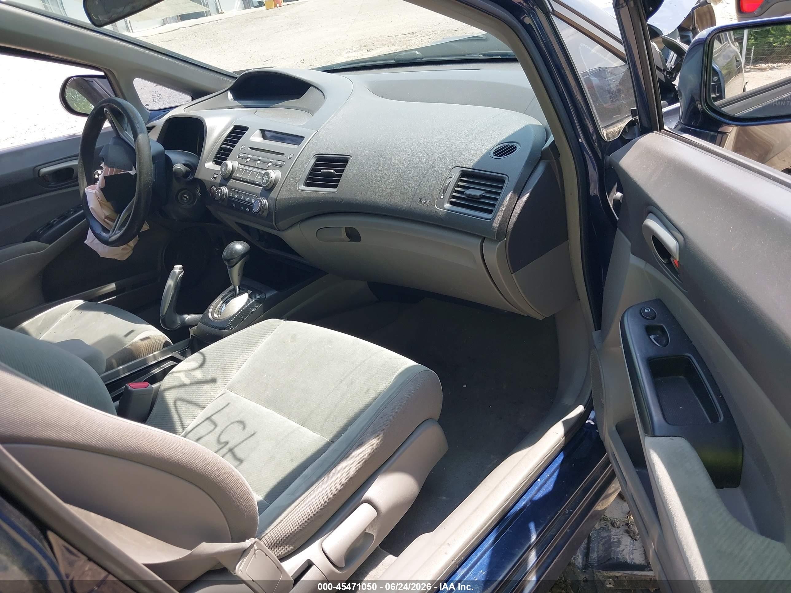 2010 Honda Civic Lx Blue vin: 2HGFA1F57AH556398