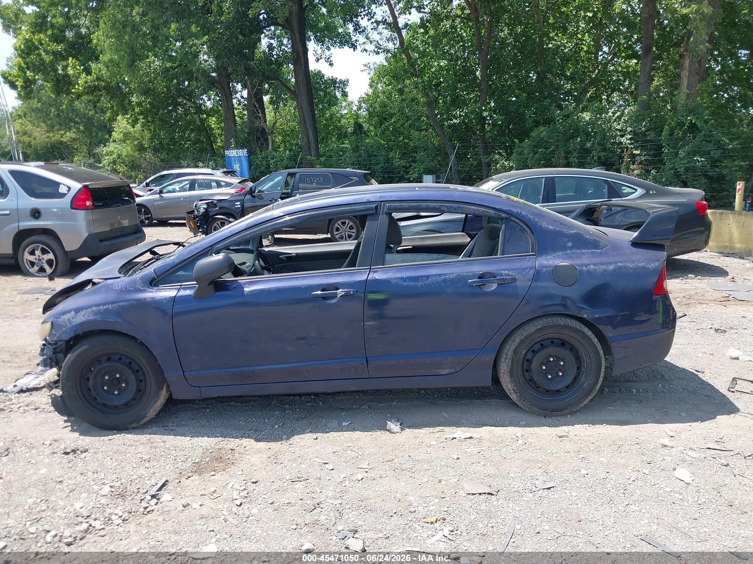 2010 Honda Civic Lx Blue vin: 2HGFA1F57AH556398
