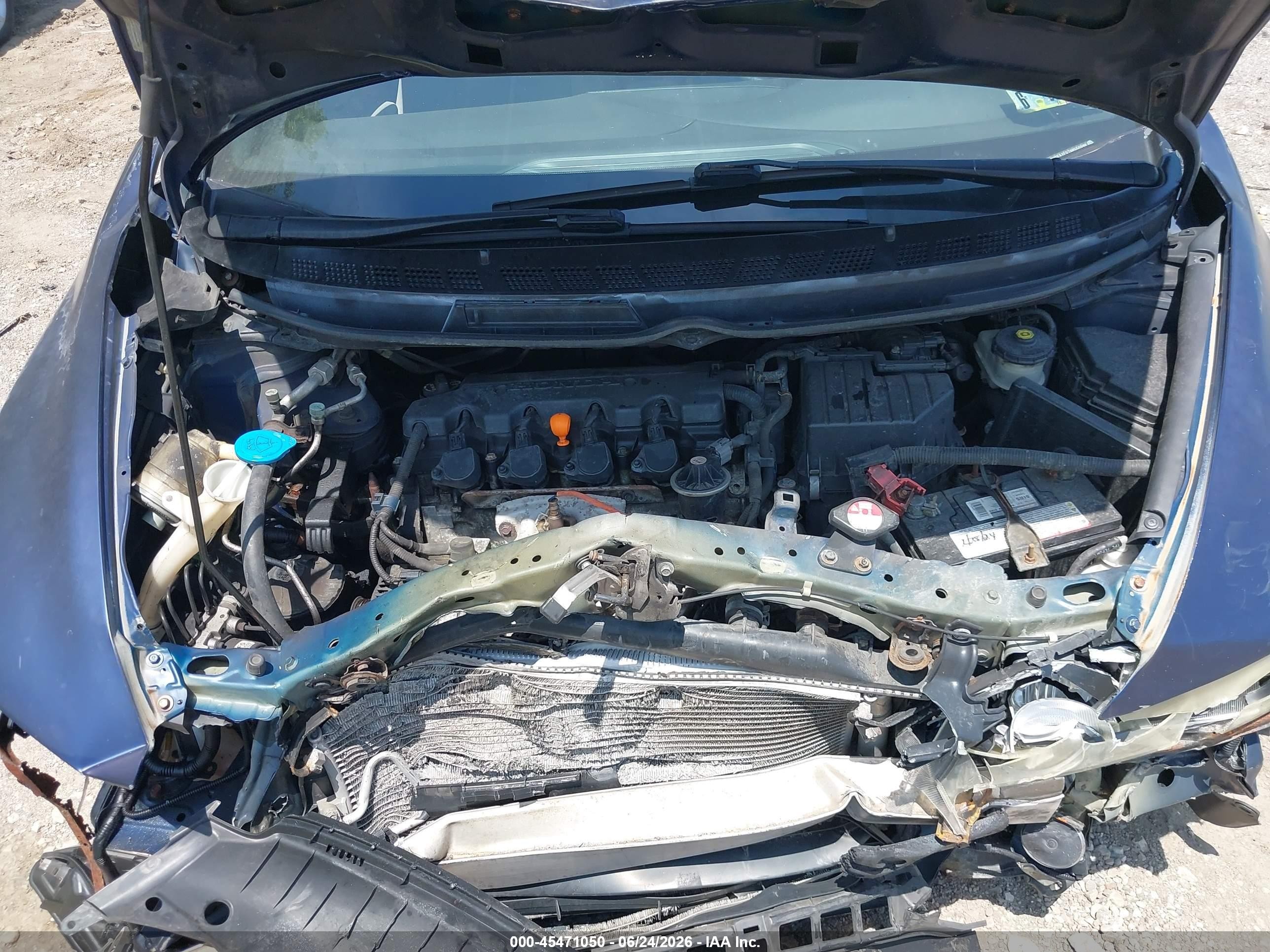 2010 Honda Civic Lx Blue vin: 2HGFA1F57AH556398