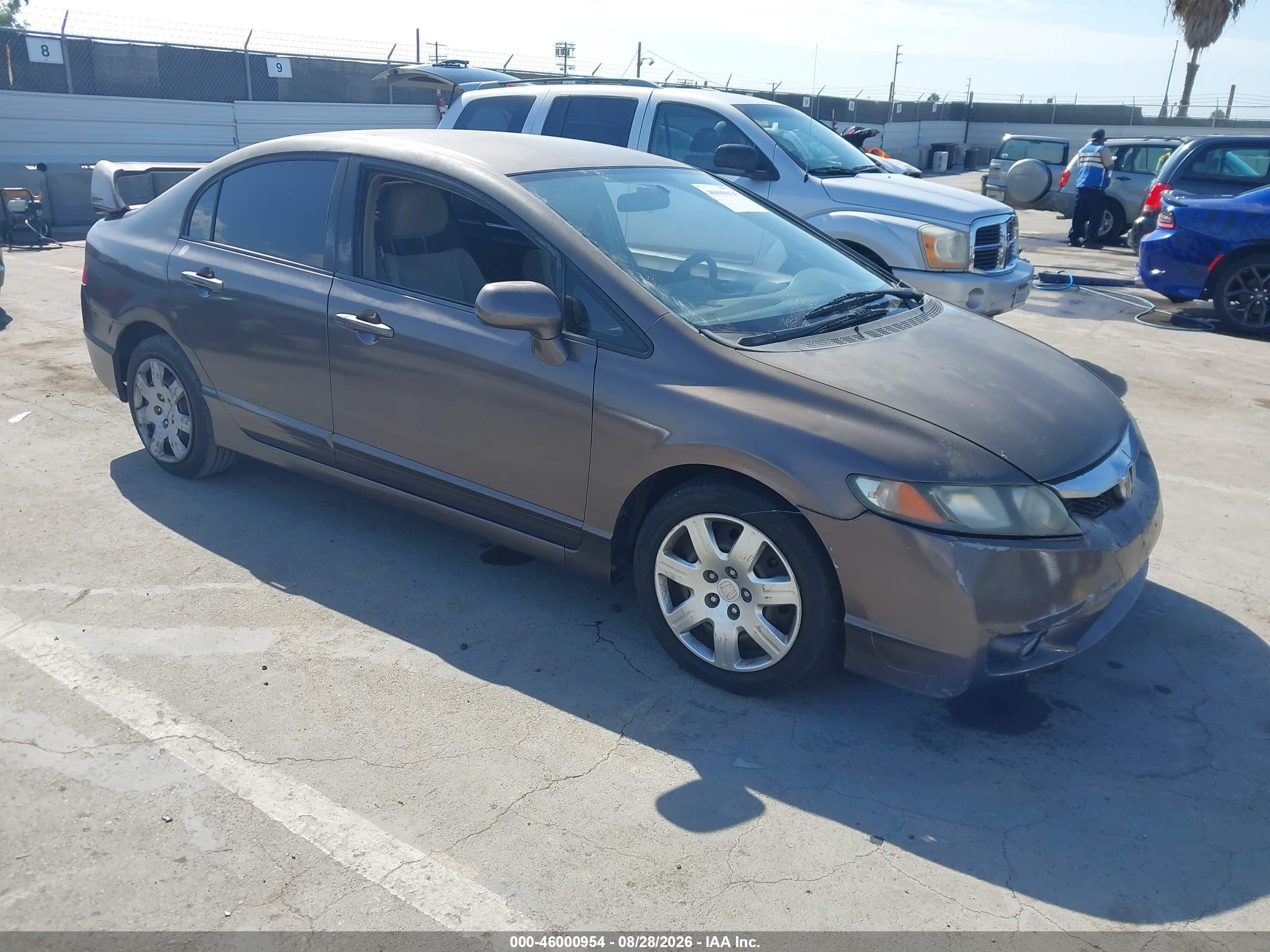 2010 Honda Civic Lx Gray vin: 2HGFA1F57AH567322