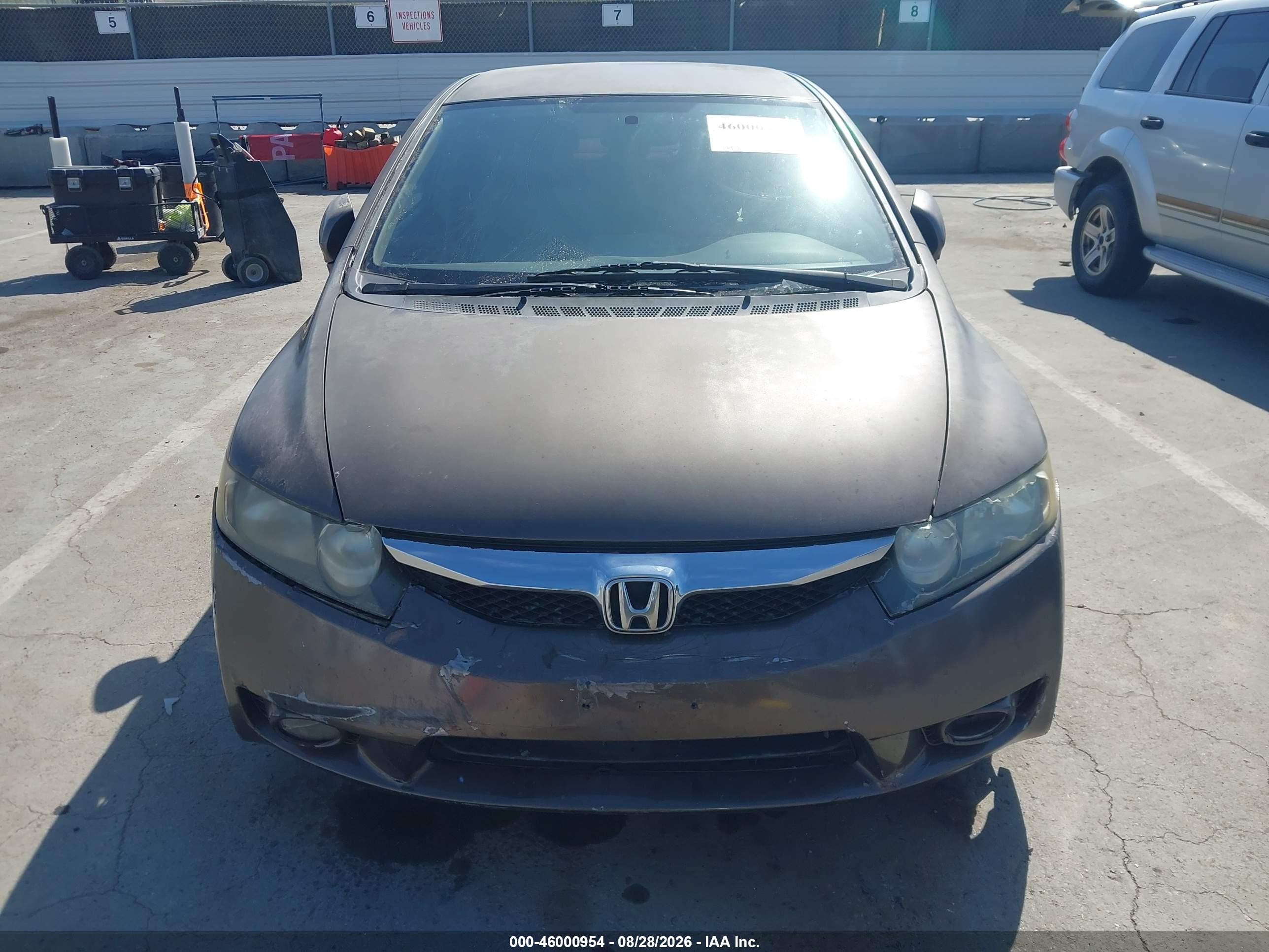 2010 Honda Civic Lx Gray vin: 2HGFA1F57AH567322