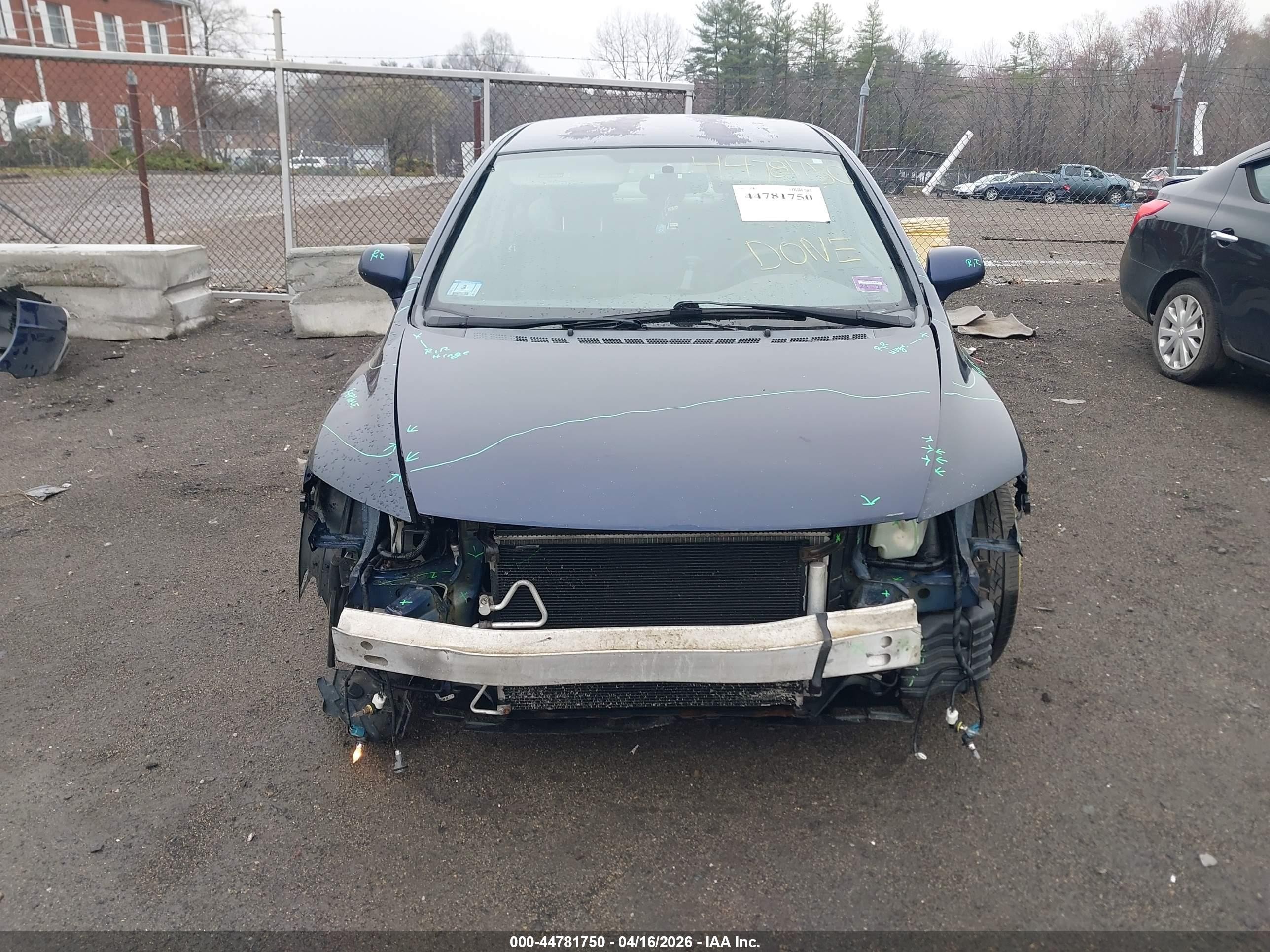 2010 Honda Civic Lx Blue vin: 2HGFA1F57AH578997