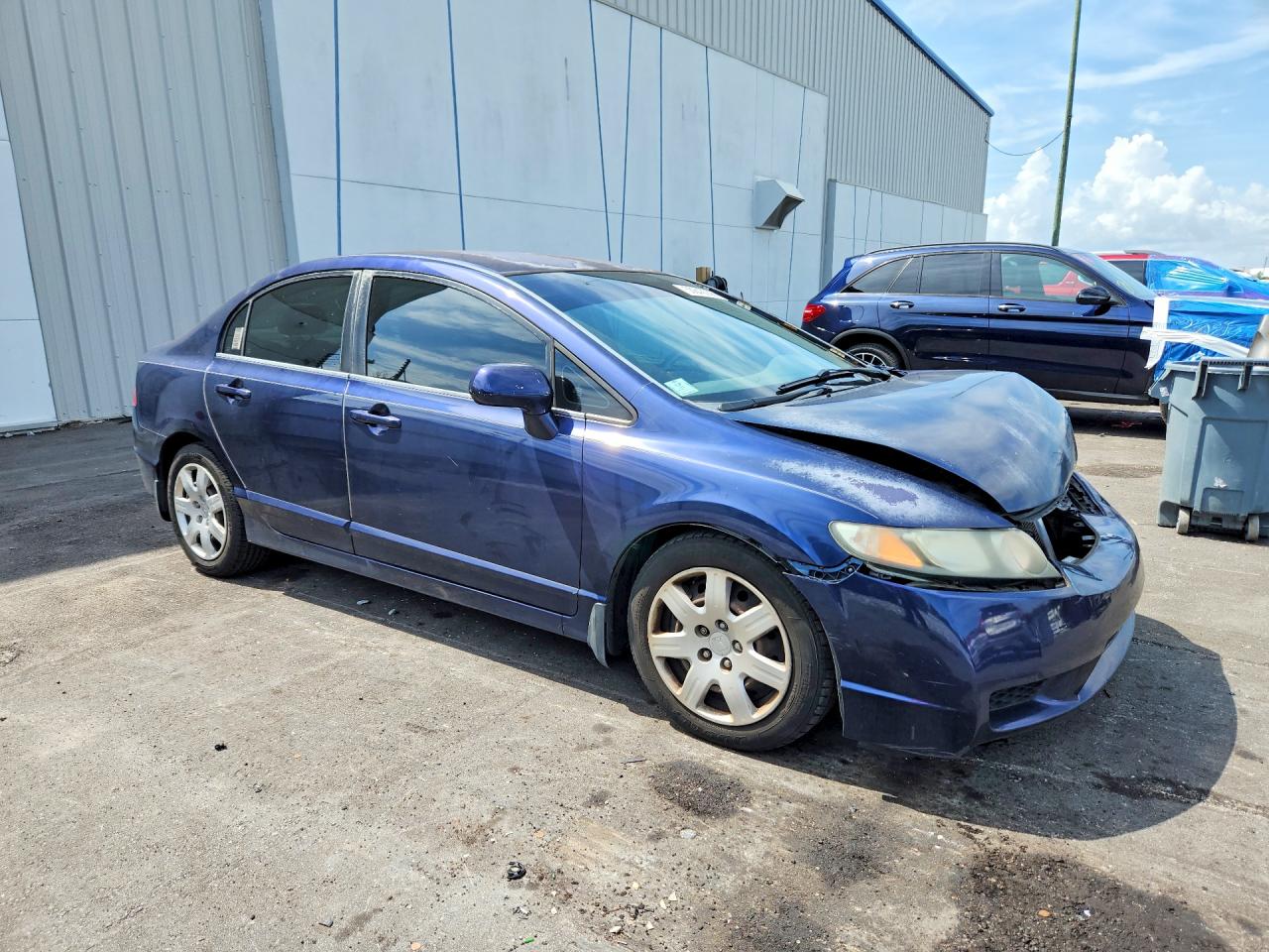 2010 Honda Civic Lx Синий vin: 2HGFA1F57AH580054