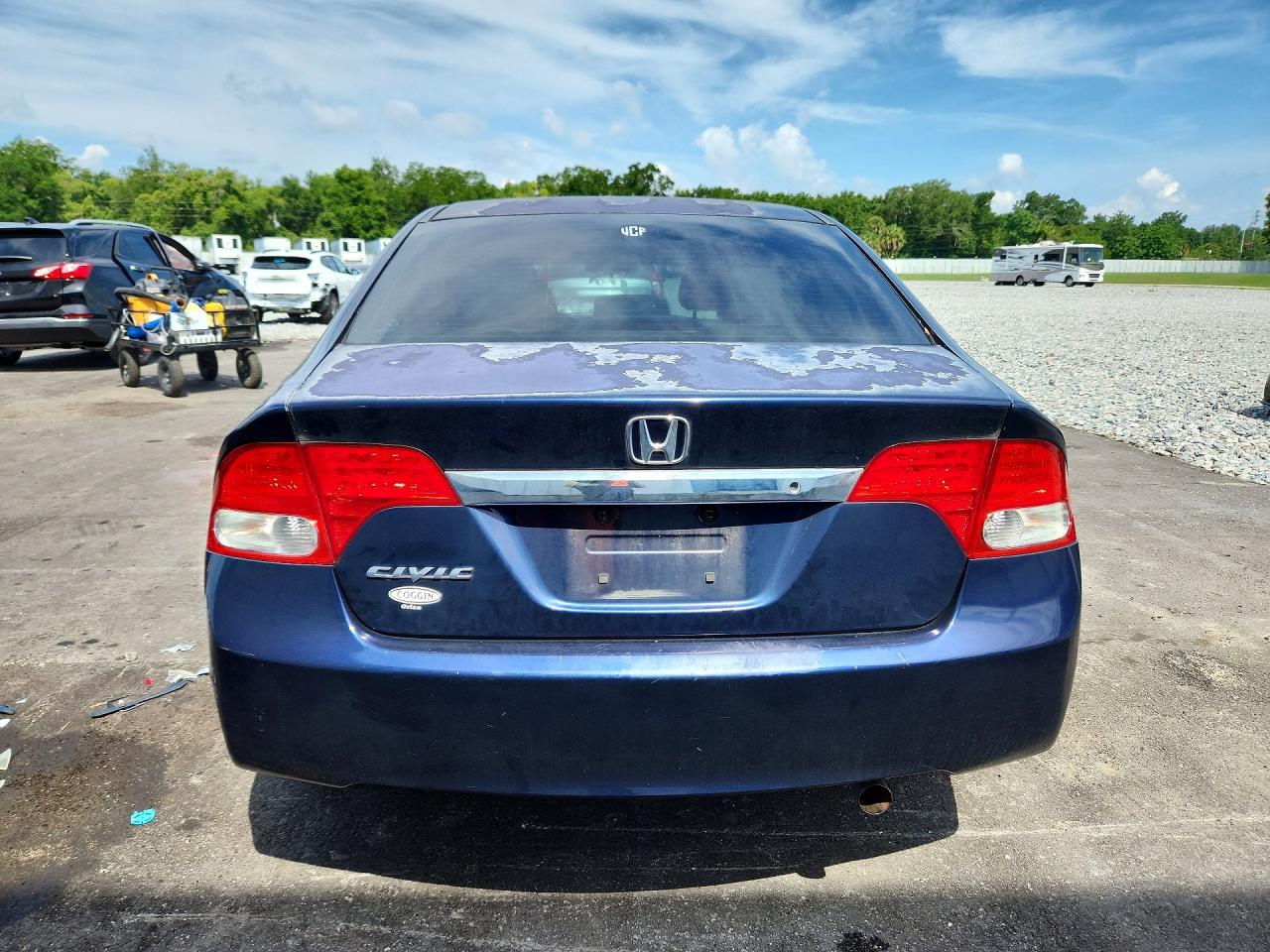 2010 Honda Civic Lx Синий vin: 2HGFA1F57AH580054