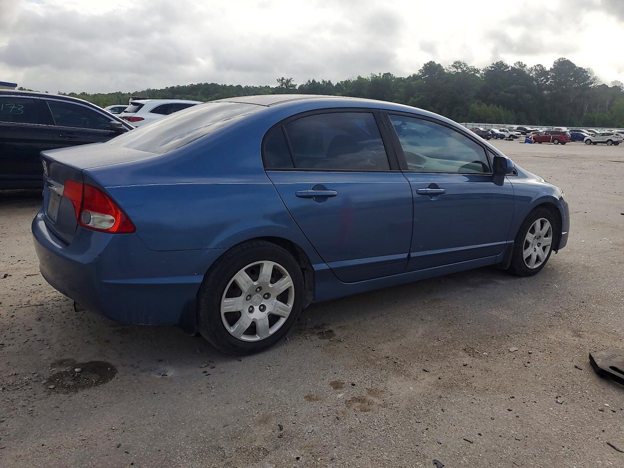 2010 Honda Civic Lx Blue vin: 2HGFA1F57AH581043
