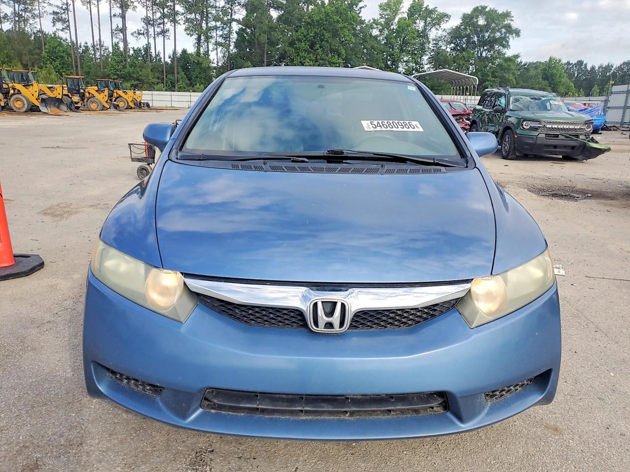 2010 Honda Civic Lx Blue vin: 2HGFA1F57AH581043