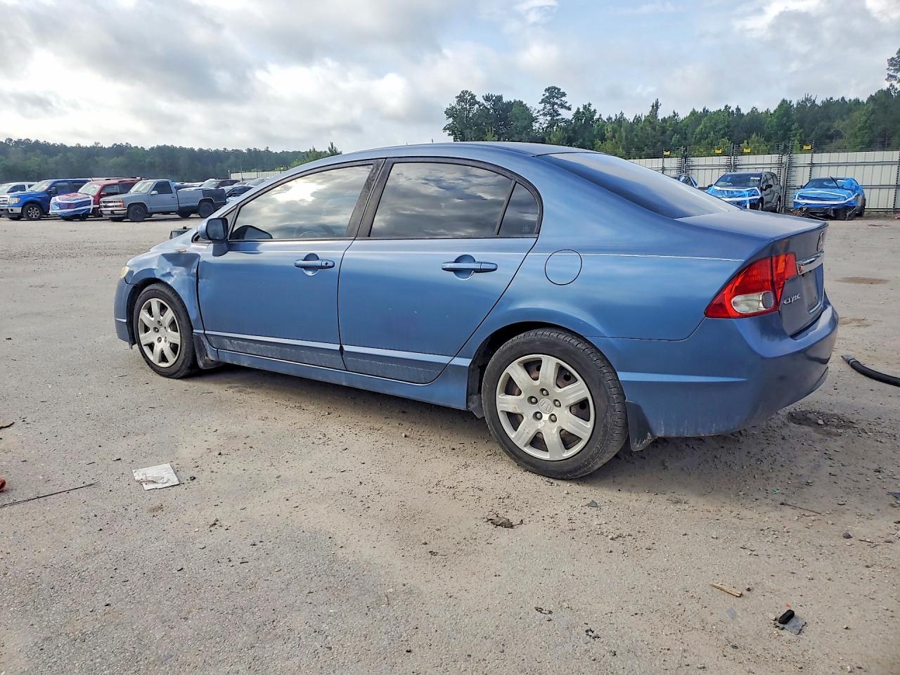 2010 Honda Civic Lx Blue vin: 2HGFA1F57AH581043