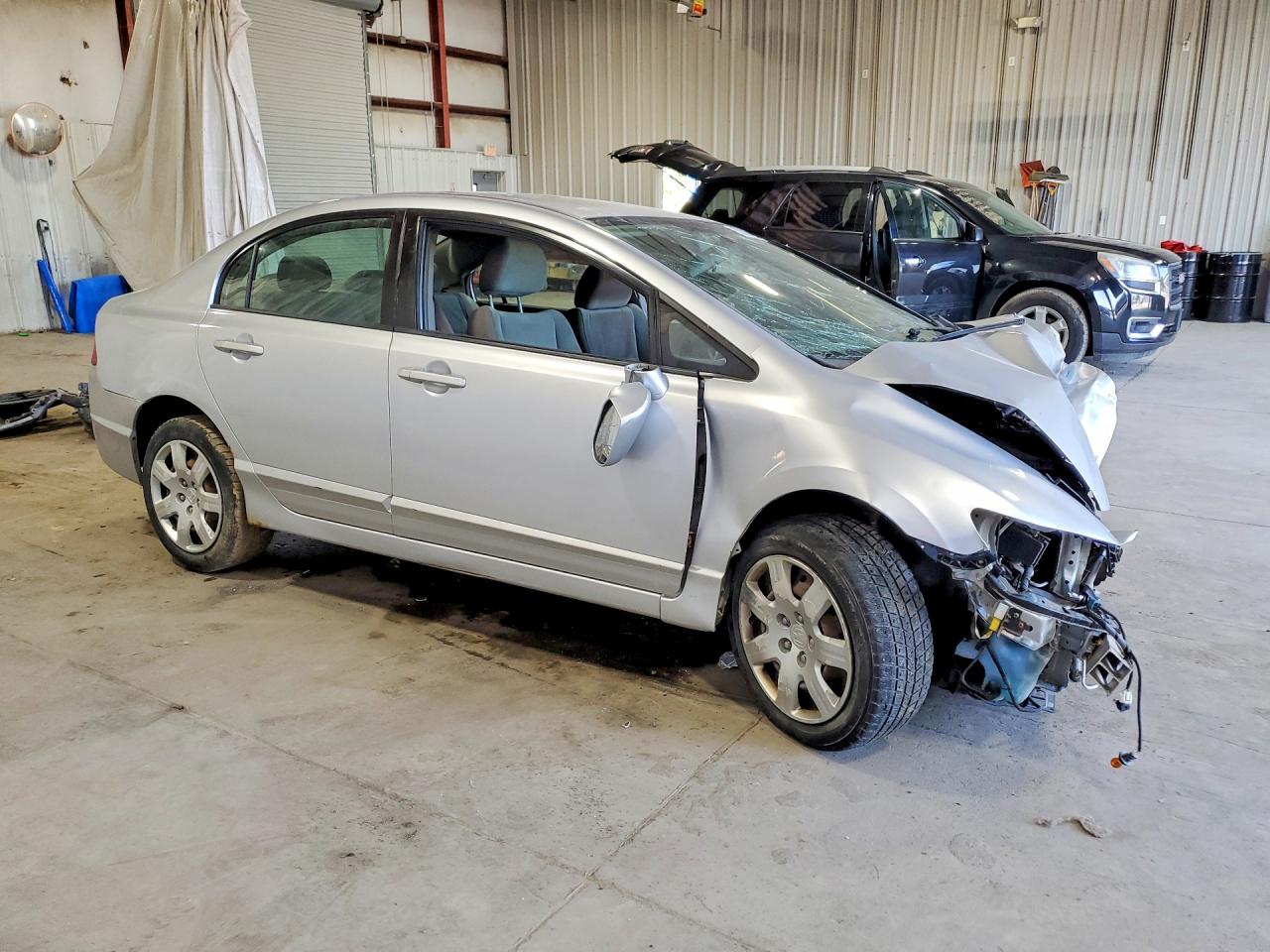 2010 Honda Civic Lx Silver vin: 2HGFA1F57AH582046