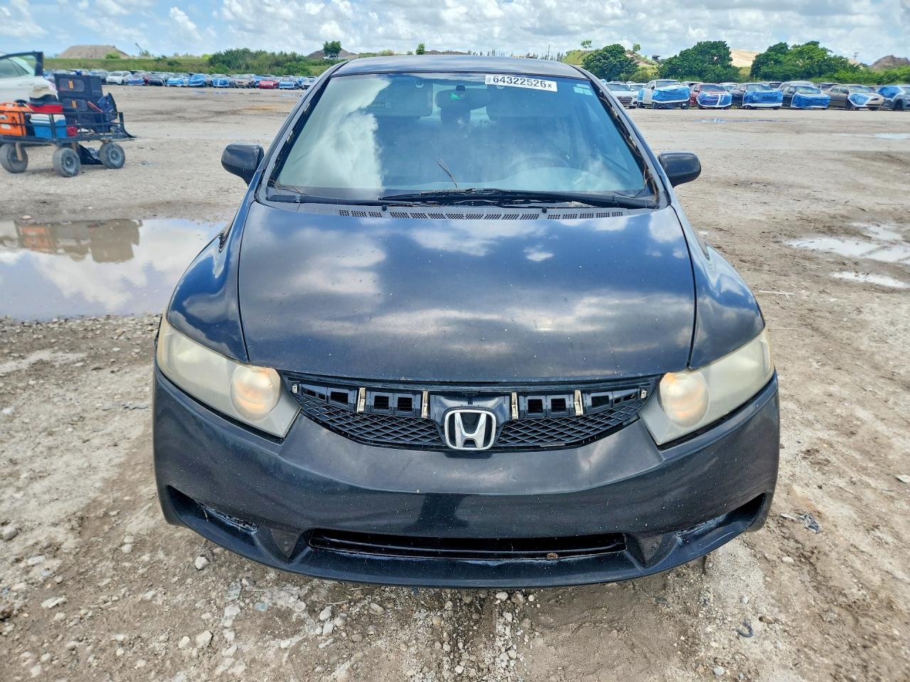 2010 Honda Civic Lx Black vin: 2HGFA1F57AH584234
