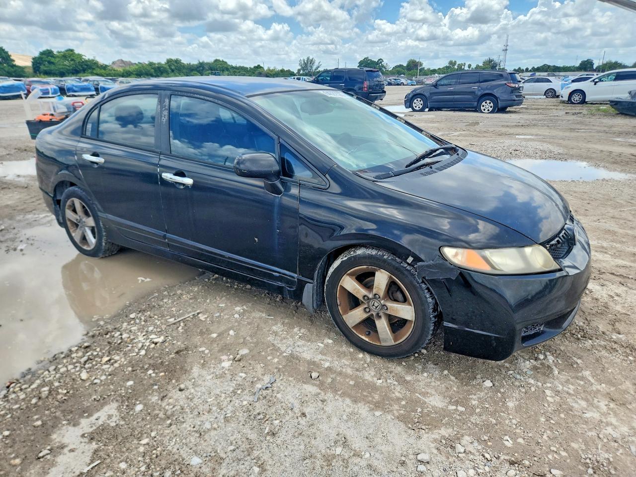 2010 Honda Civic Lx Black vin: 2HGFA1F57AH584234