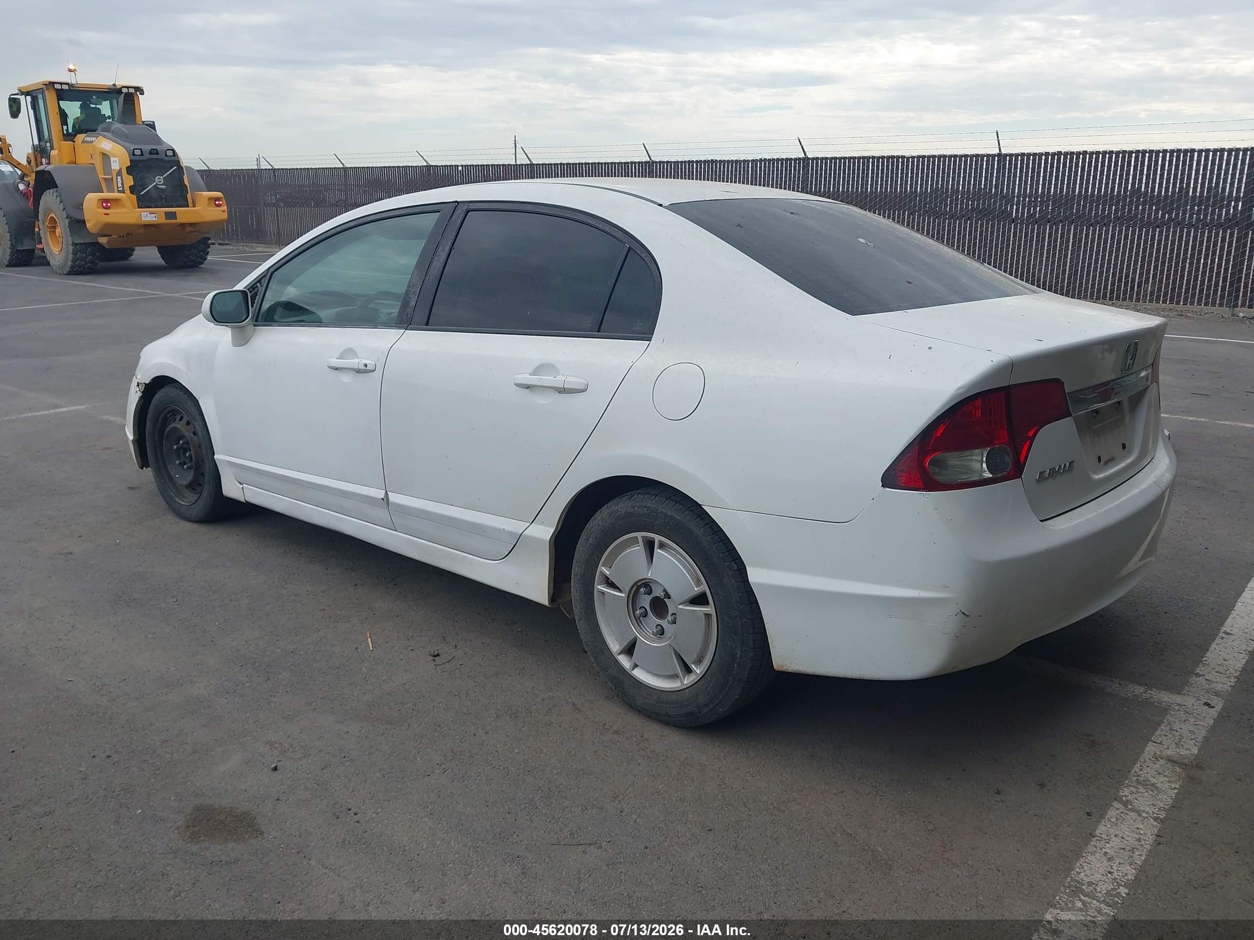 2010 Honda Civic Lx White vin: 2HGFA1F57AH584377