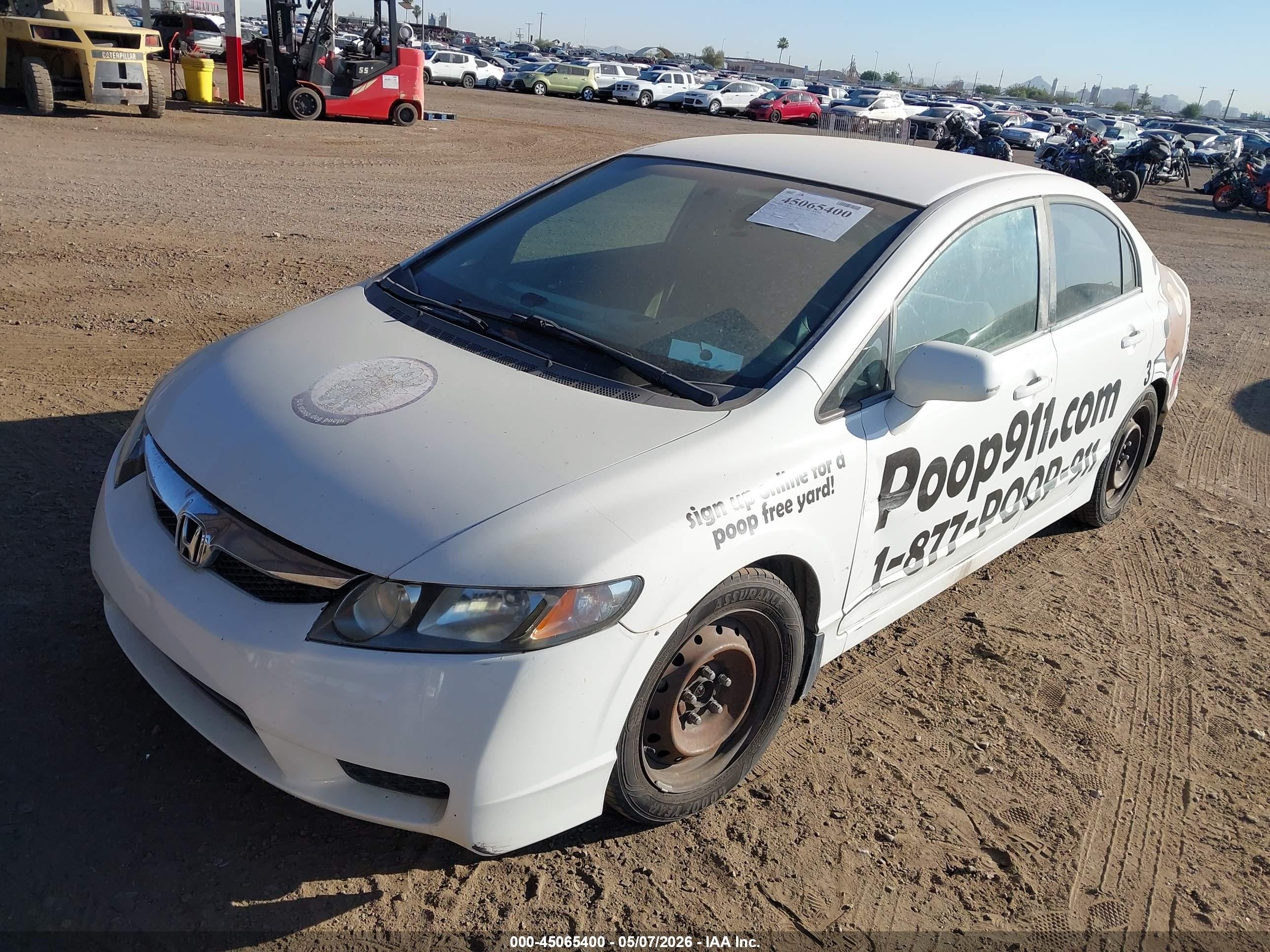 2010 Honda Civic Lx White vin: 2HGFA1F57AH584654