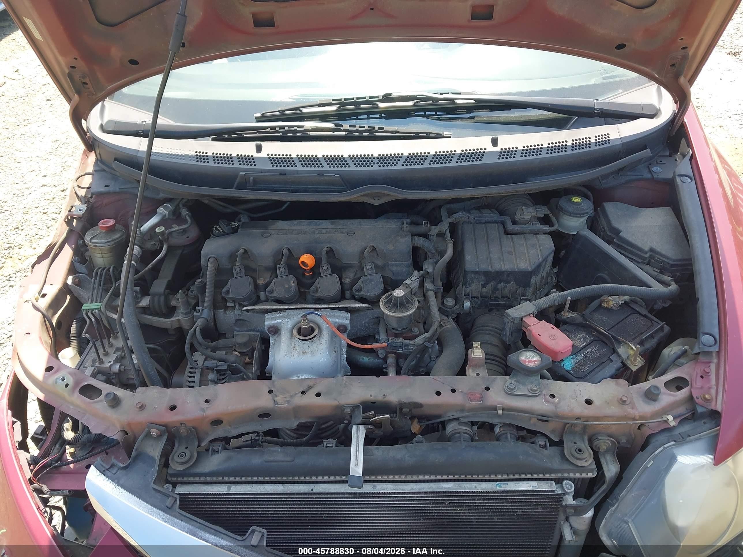 2010 Honda Civic Lx Burgundy vin: 2HGFA1F57AH587540