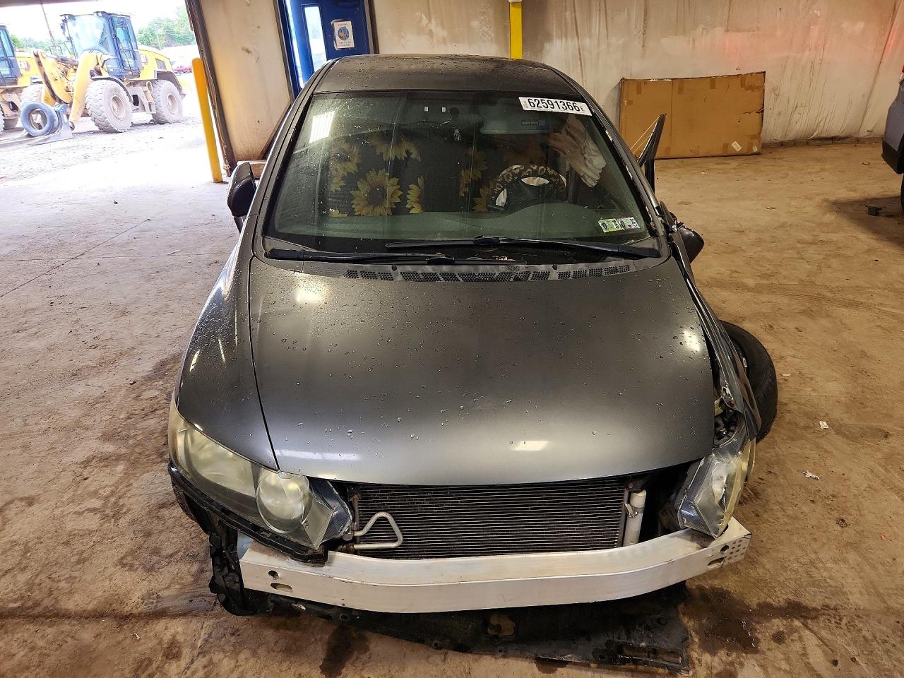2011 Honda Civic Lx Gray vin: 2HGFA1F57BH302191
