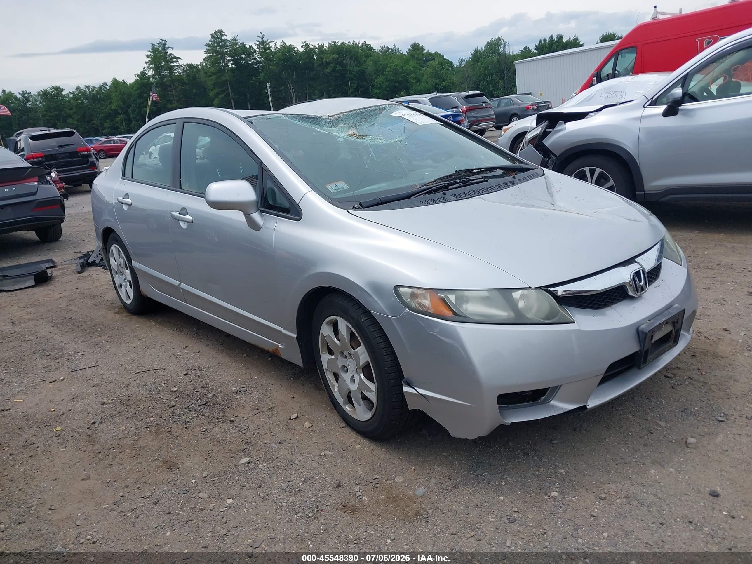 2011 Honda Civic Lx Серебряный vin: 2HGFA1F57BH307794