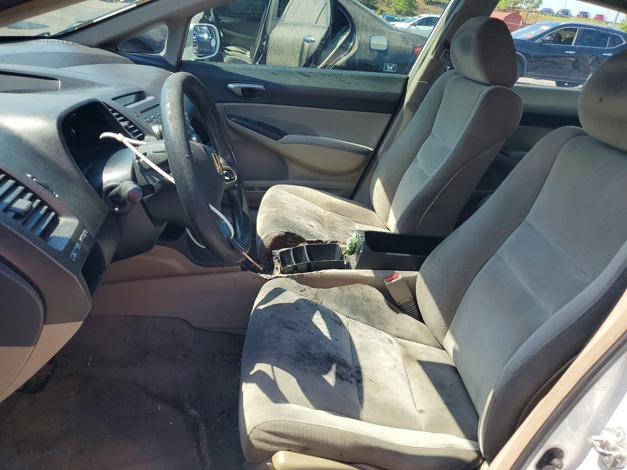 2011 Honda Civic Lx White vin: 2HGFA1F57BH308170