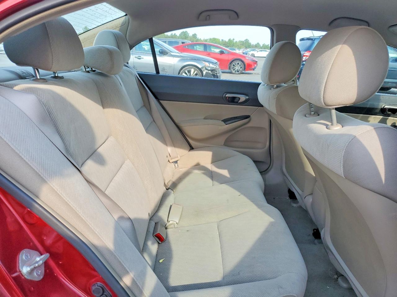 2011 Honda Civic Lx Red vin: 2HGFA1F57BH500754