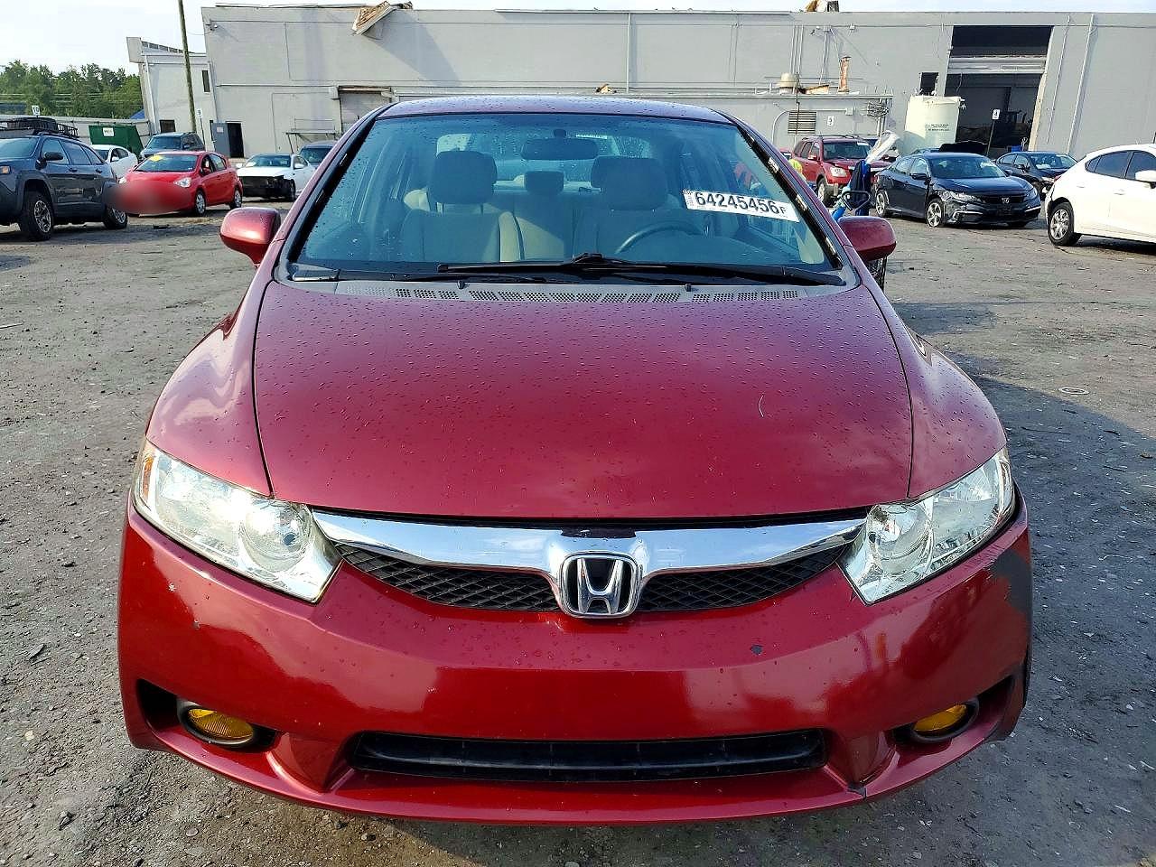 2011 Honda Civic Lx Red vin: 2HGFA1F57BH500754